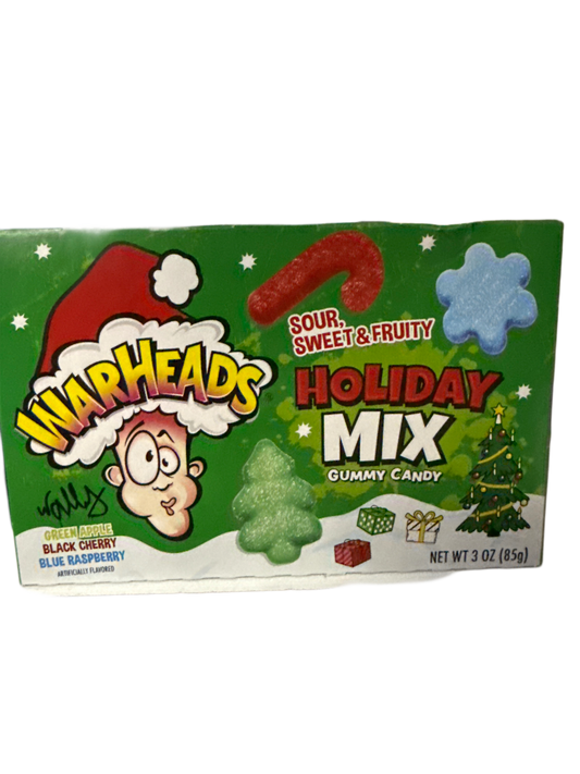 Warheads Christmas Holiday Mix Theatre Box 85G - Brazil Edition