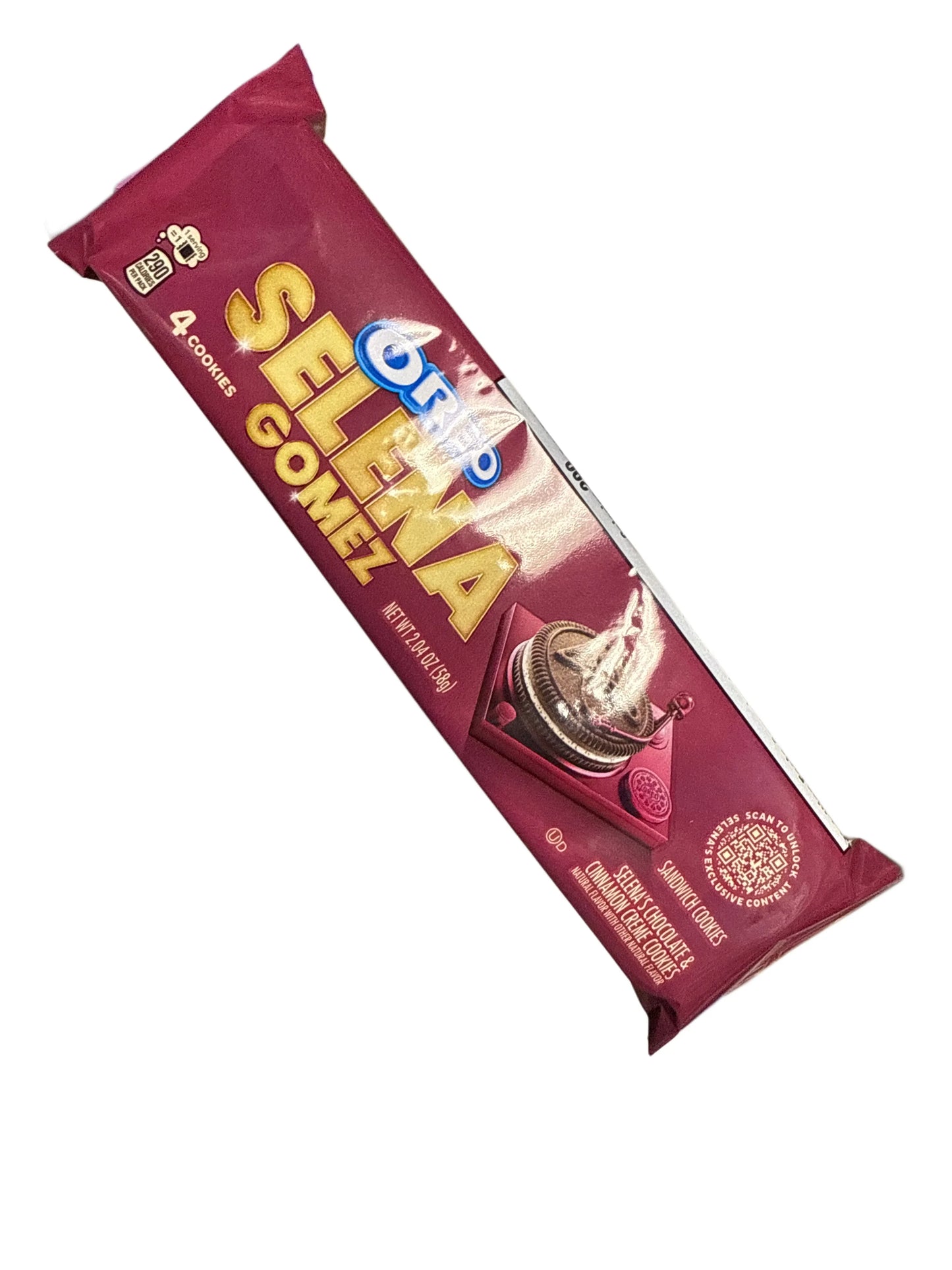 Oreo Selena Gomez Chocolate and Cinnamon Cream Cookies 58G - U.S Edition