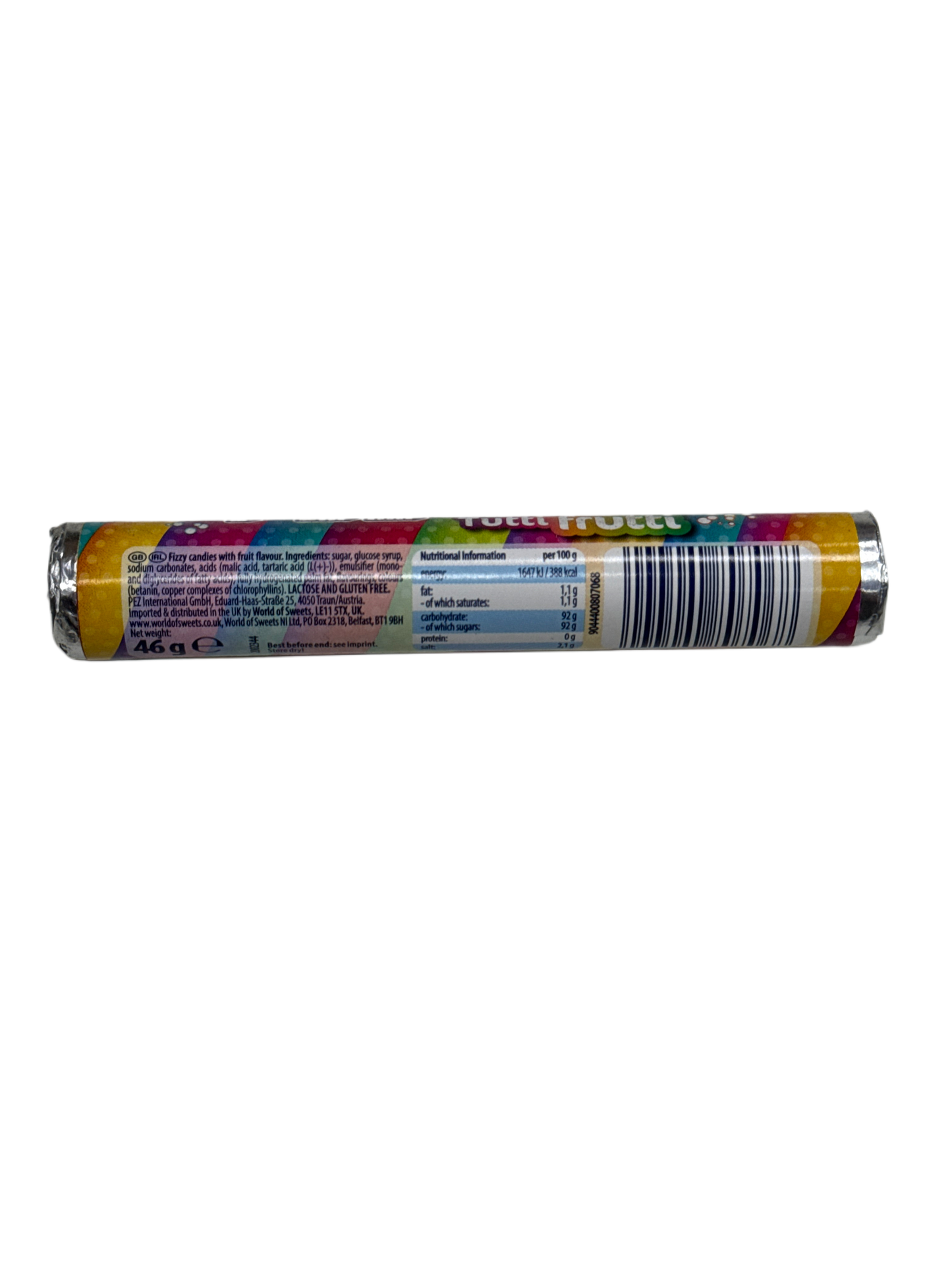 Pez Fizzy Tutti Fruitti Candies 46G - U.S Edition