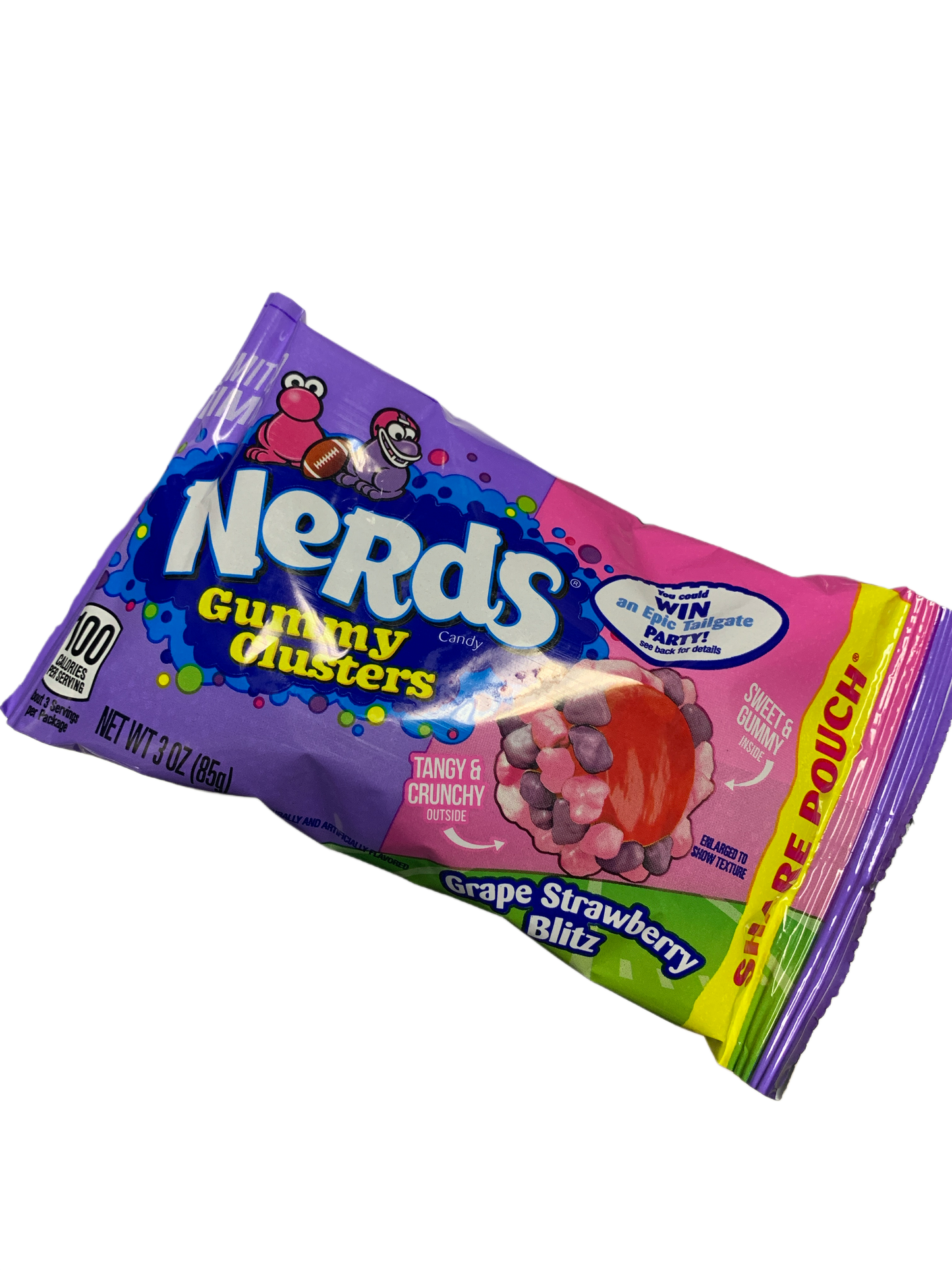 Nerds Gummy Clusters Grape Strawberry Blitz Share Pack 30G - U.S Edition