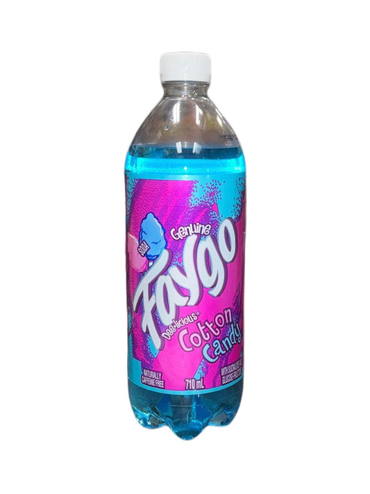 Faygo Cotton Candy Soda Drink 710mL - Extreme Snacks