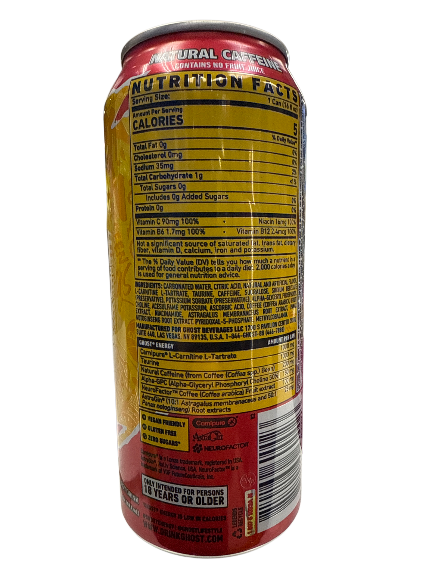 Ghost Energy Strawbango Flavour 473ML - U.S Edition