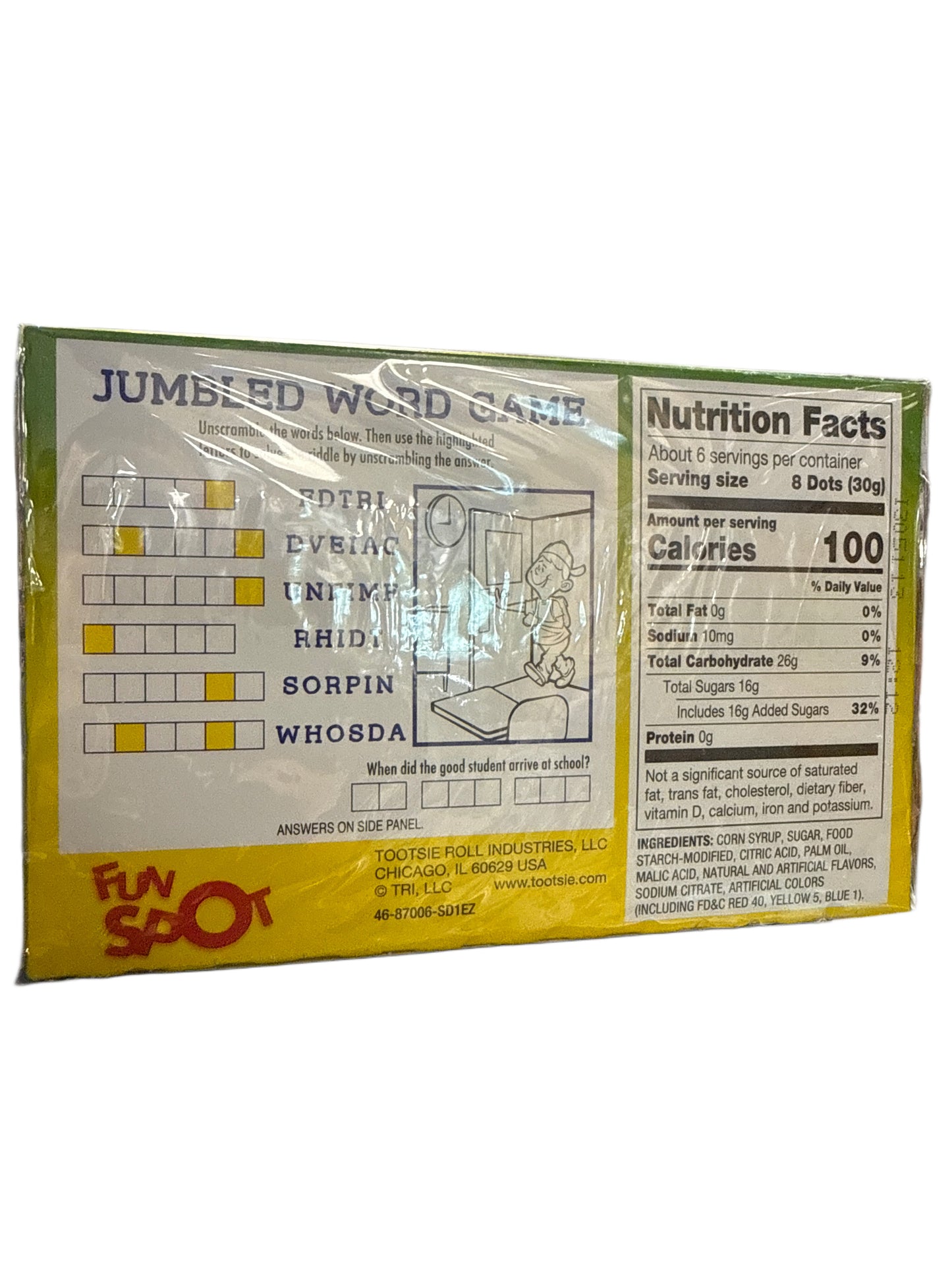 Tootsie Dots Sour Candy 170G - U.S Edition