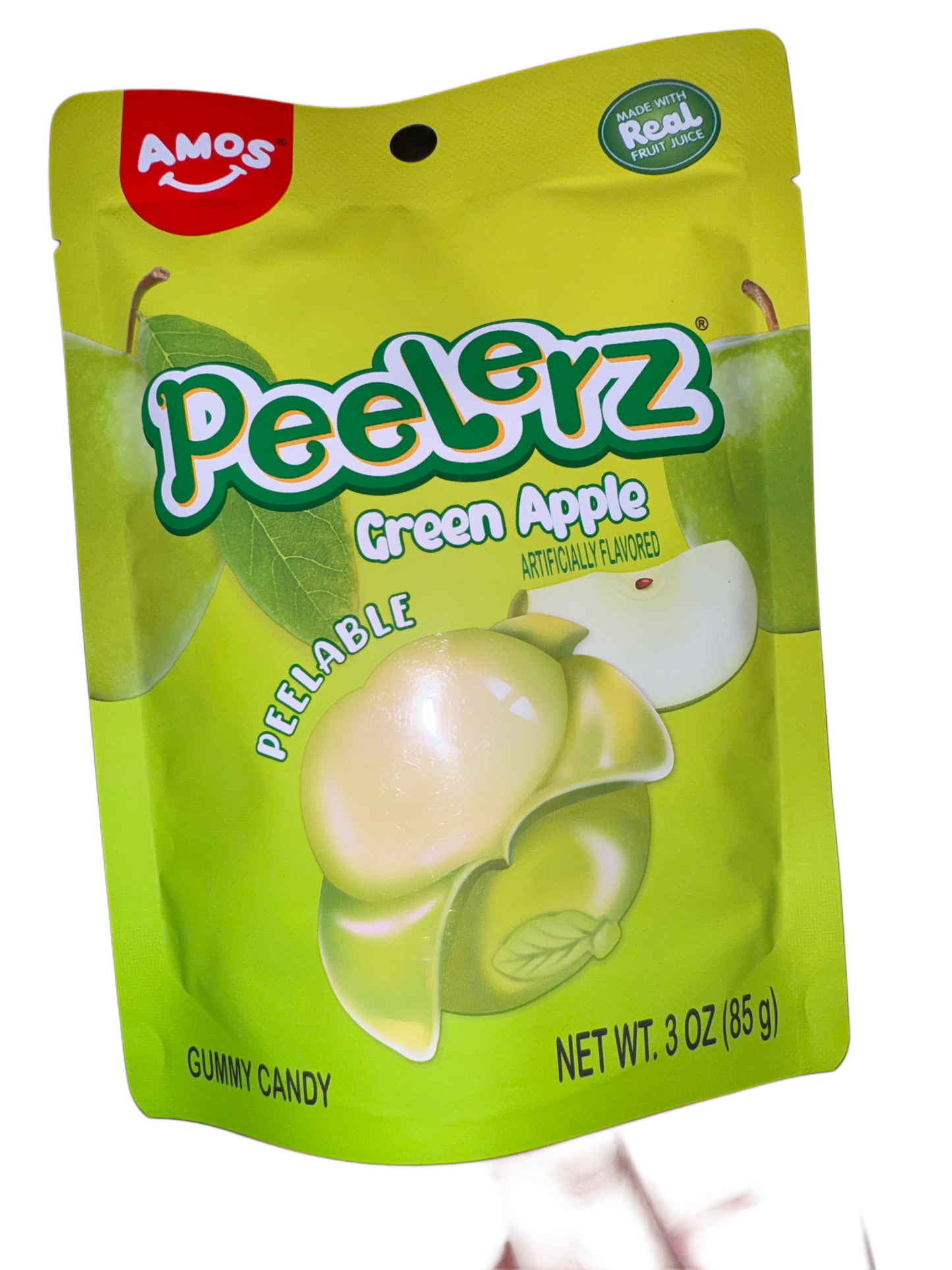 Amos Peelerz Gummy Green Apple 85G - U.S Edition