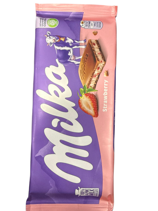 MILKA Strawberry Yoghurt 100G - U.K Edition