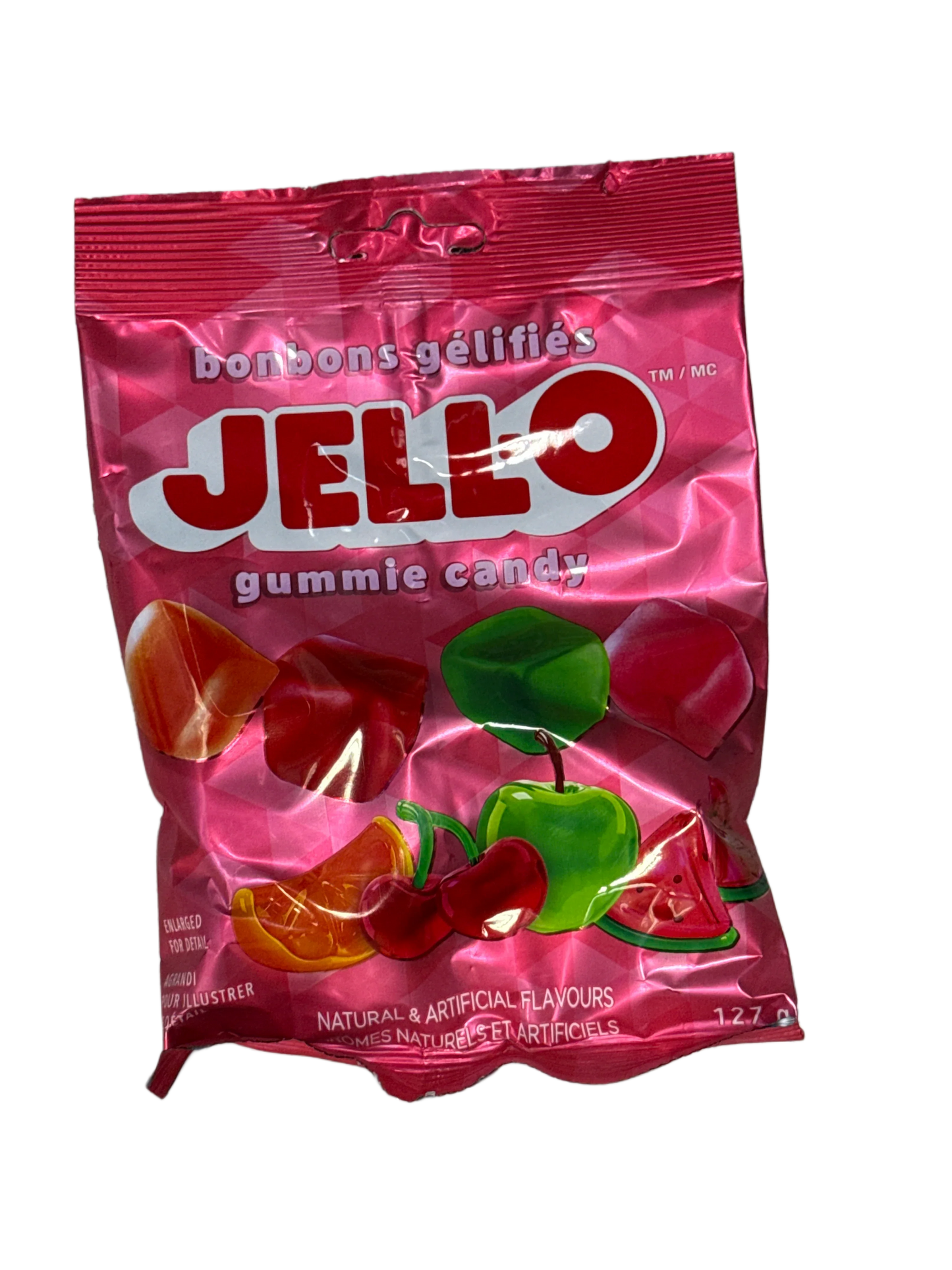 JELL-O Gummy Candy Cubes 127G - Canadian Edition
