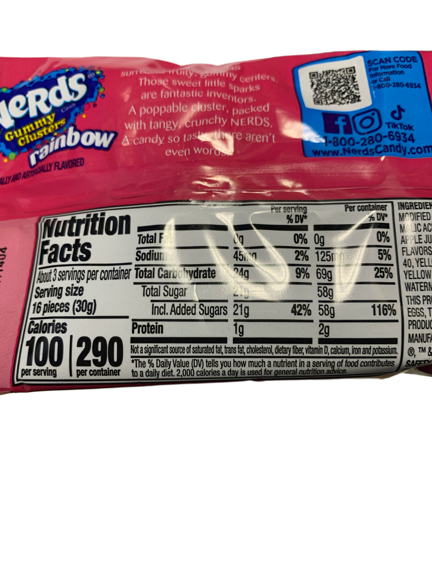 Nerds Gummy Clusters Rainbow Share Pack 30G - U.S Edition