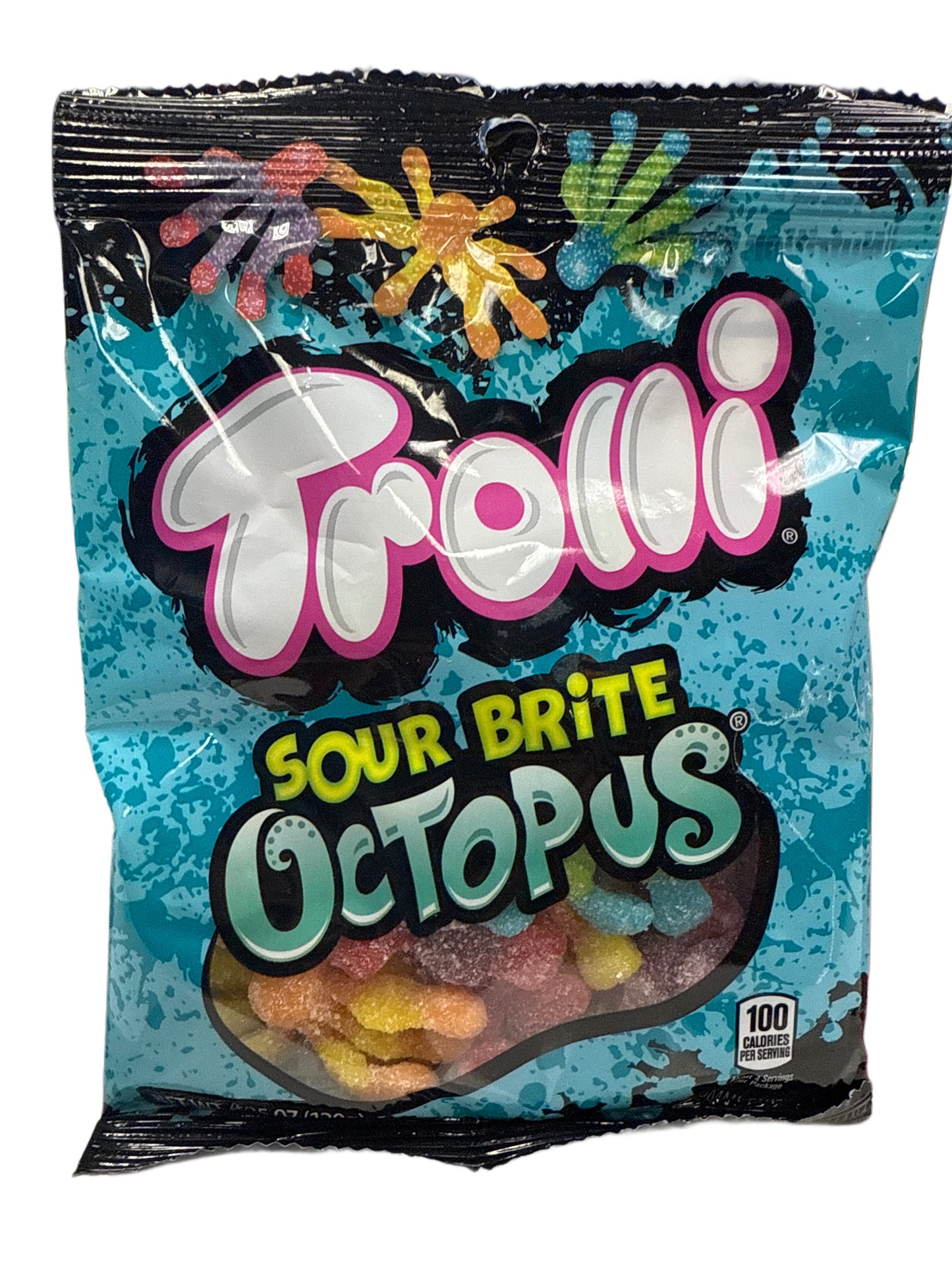 Trolli Sour Brite Octopus Gummy Candy 120G - U.S Edition