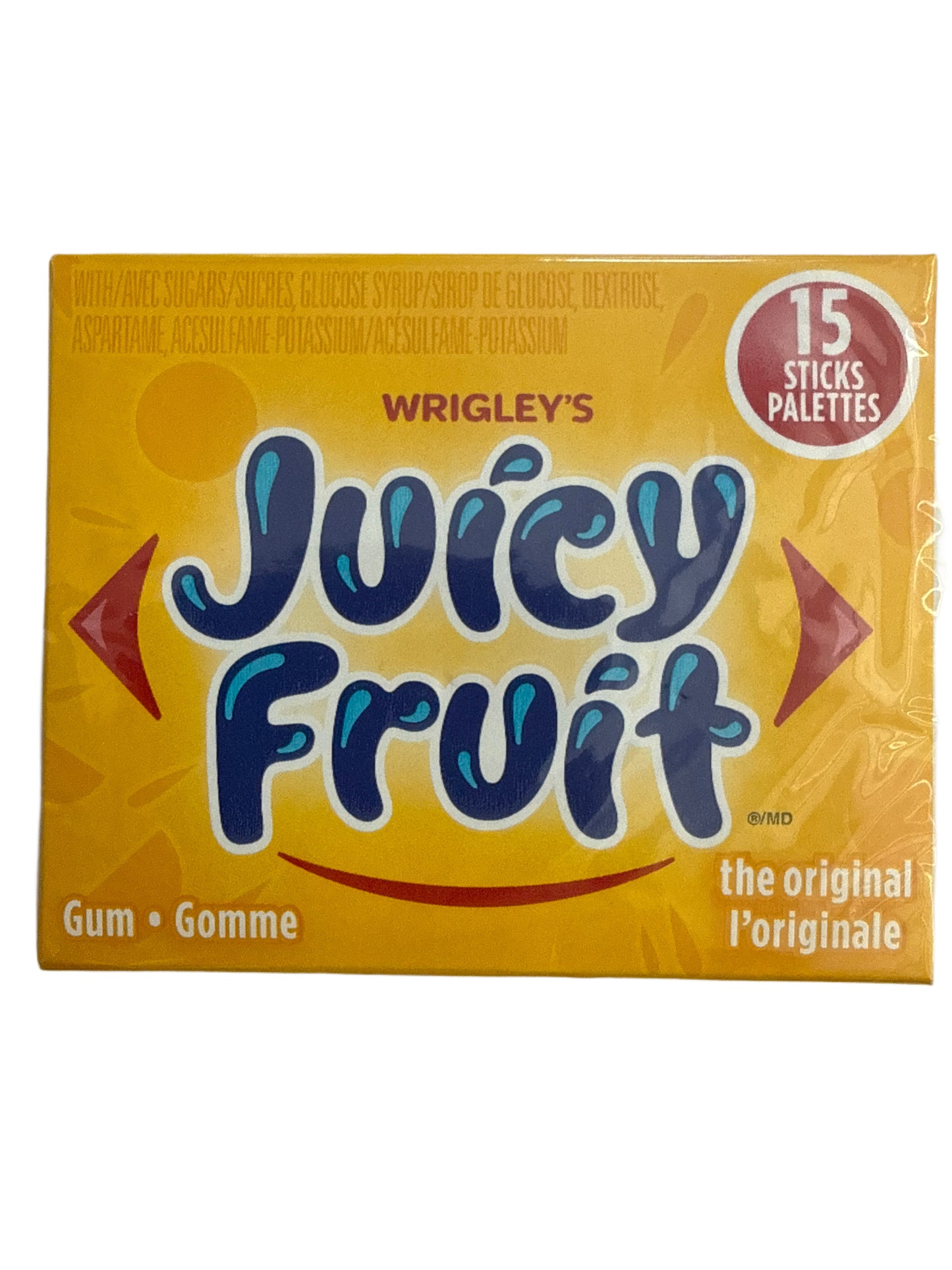 Chewing-gum Wrigley's Juicy Fruit 15 bâtons - Édition canadienne