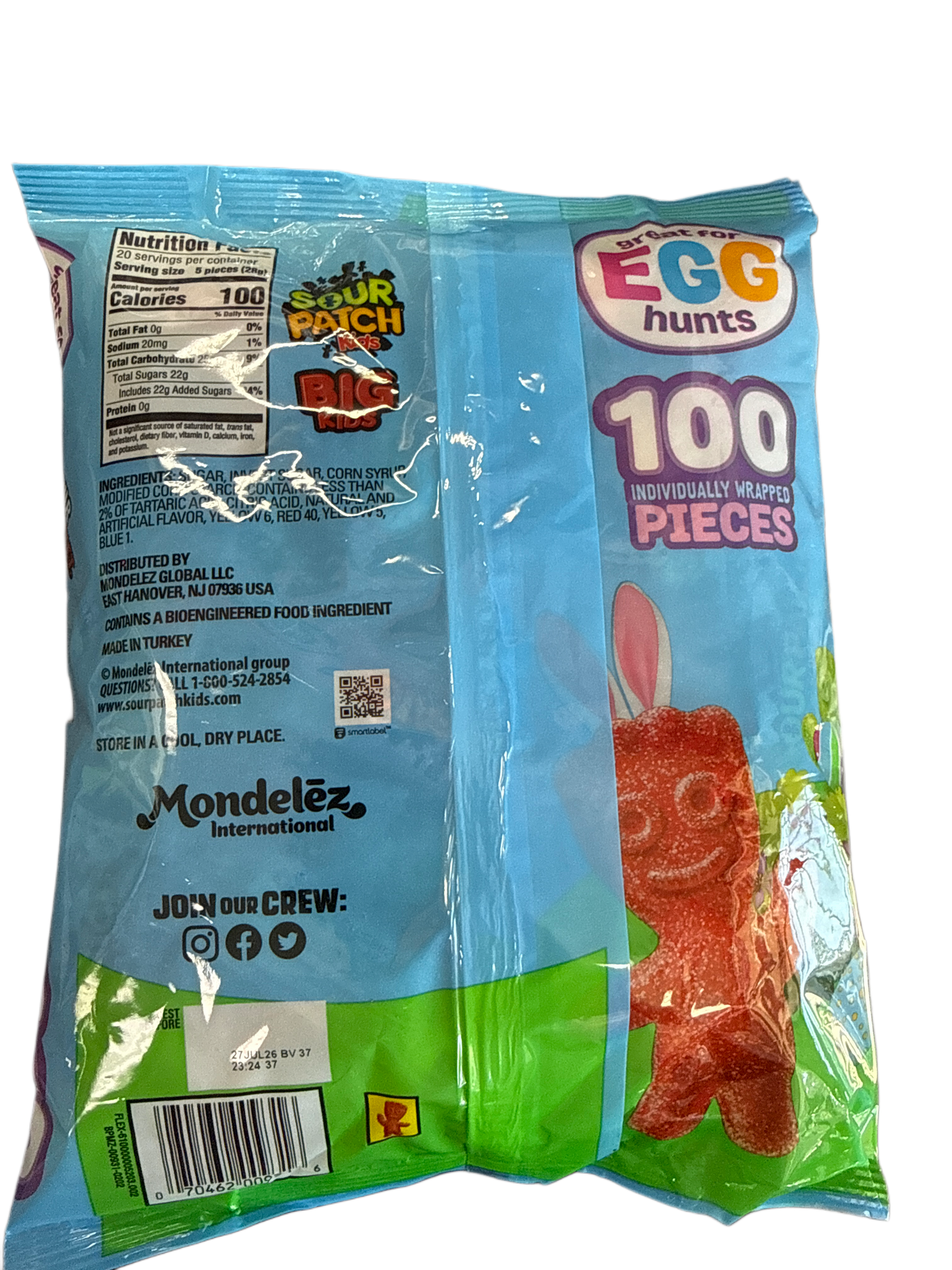 Sour Patch Kids Easter Egg Hunt Big Bag 550G - U.S Edition