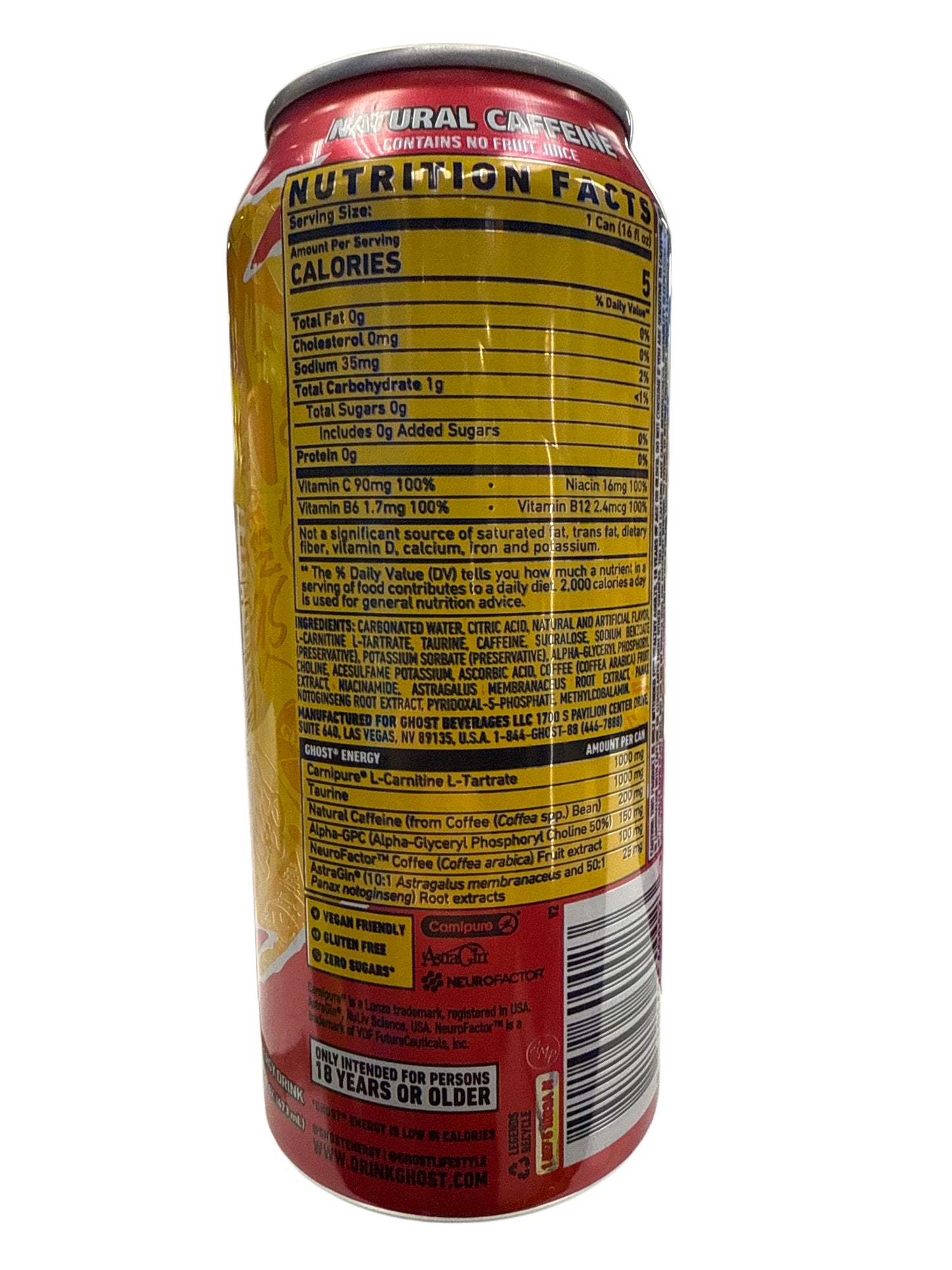 Ghost Energy Strawbango Flavour 473ML - U.S Edition