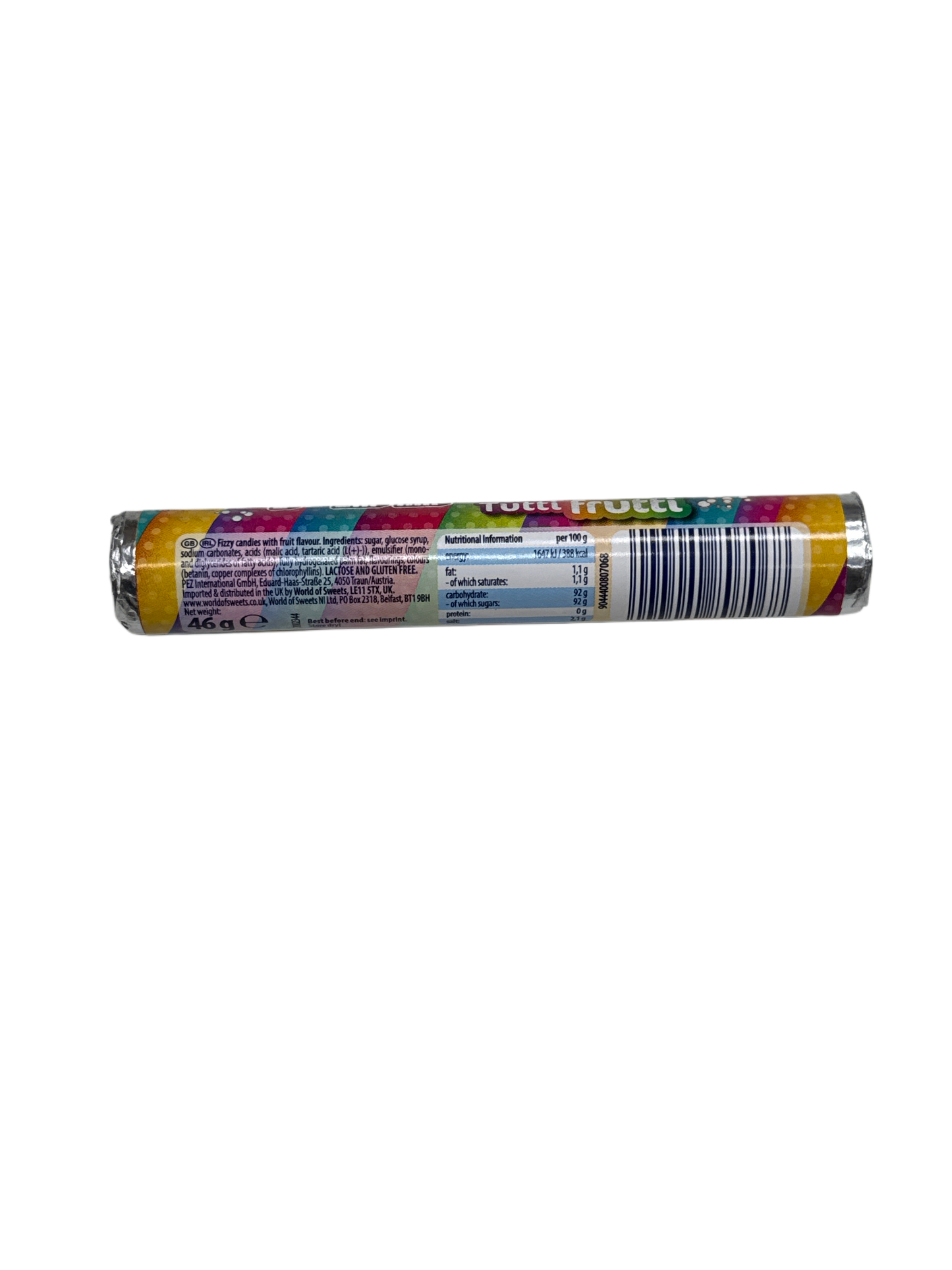 Pez Fizzy Tutti Fruitti Candies 46G - U.S Edition