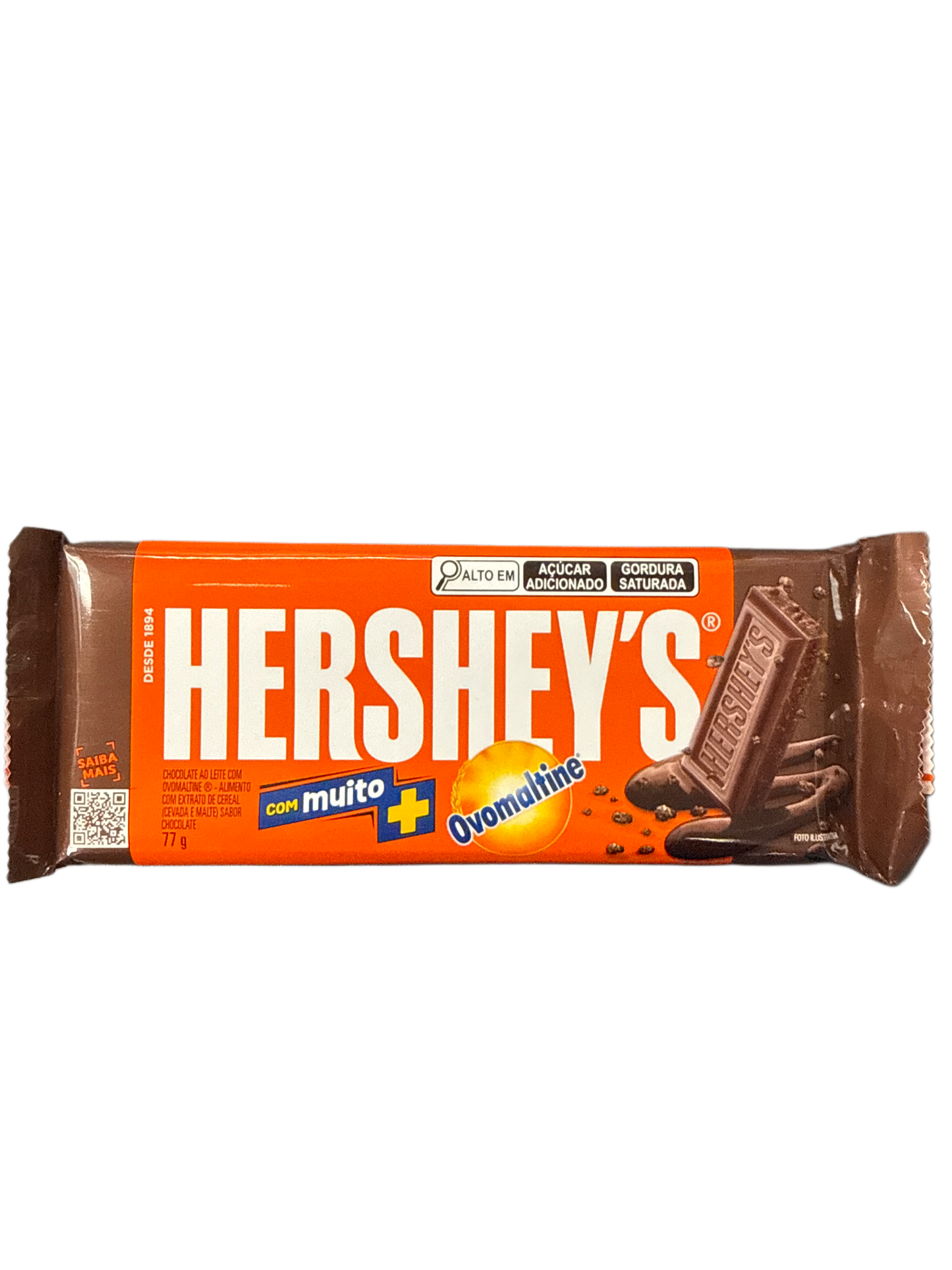 Hershey's Ovomaltine Chocolate Bar 77G - Brazilian Edition
