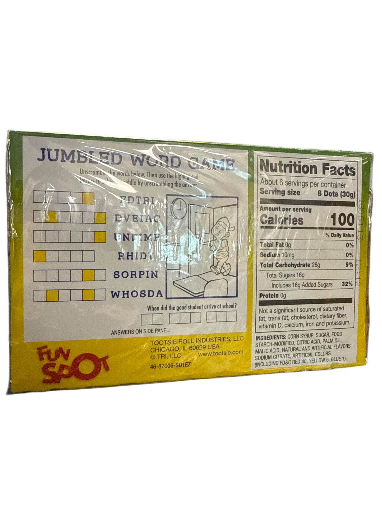 Tootsie Dots Sour Candy 170G - U.S Edition