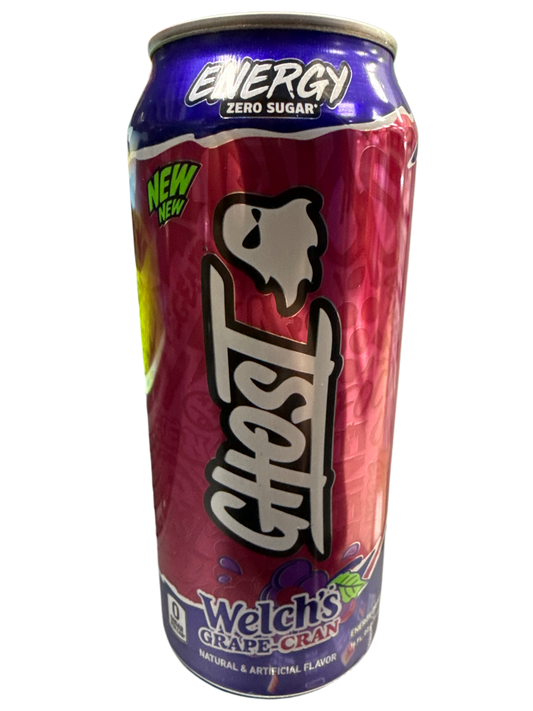 Ghost Zero Sugar Welch's Grape-Cran Energy Drink 473ML - U.S Edition