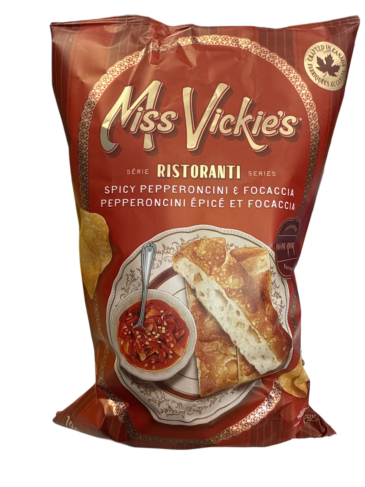 Miss Vickies Limited Edition Spicy Pepperoncini And Focaccia Flavour 190G - Canadian Edition