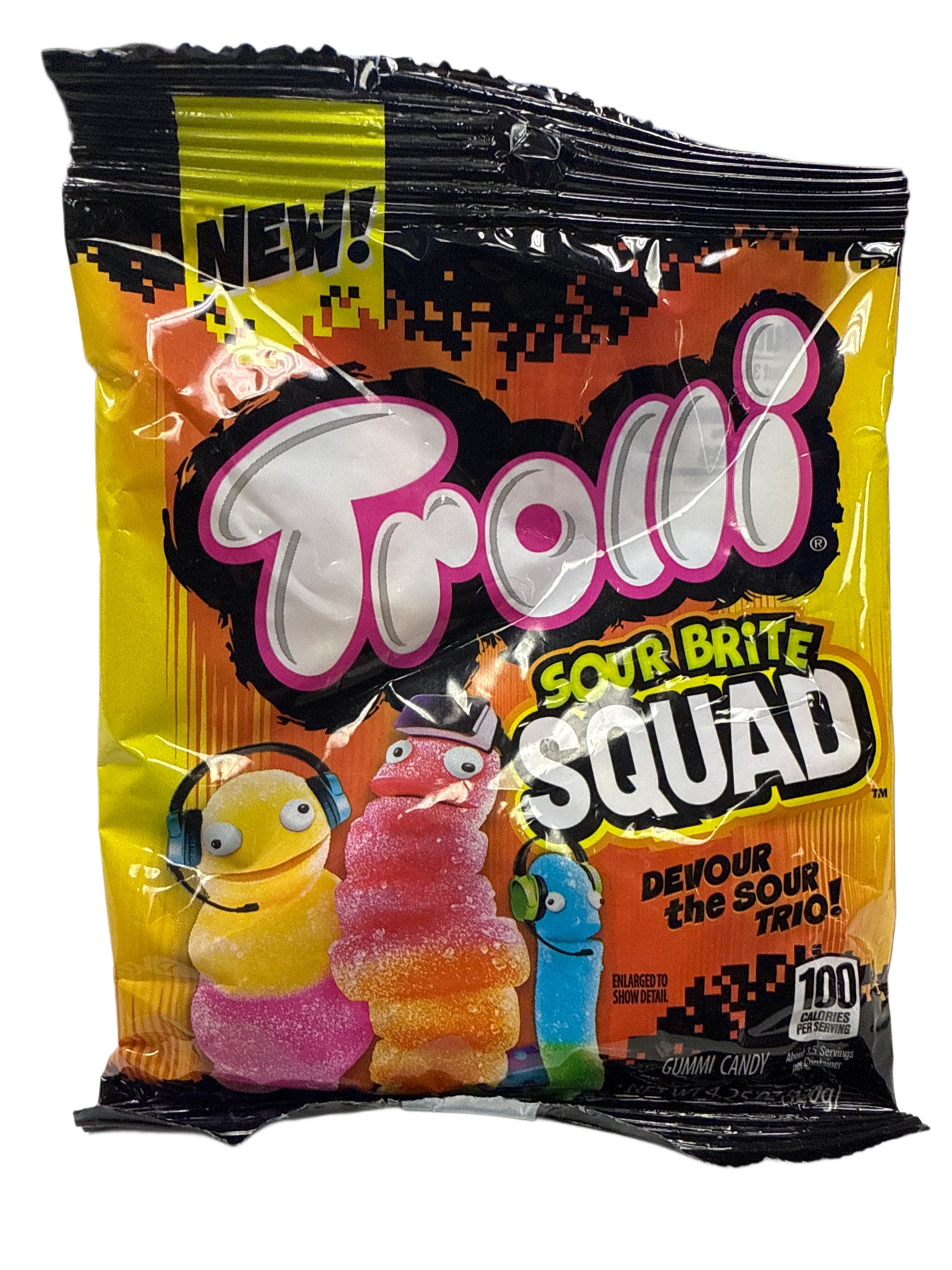 Trolli Sour Brite Squad Gummy Worms 120G - U.S Edition