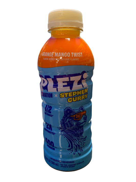 Plezi Hydration (Stephen Curry) Orange Mango Twist Flavour 500ML - U.S Edition