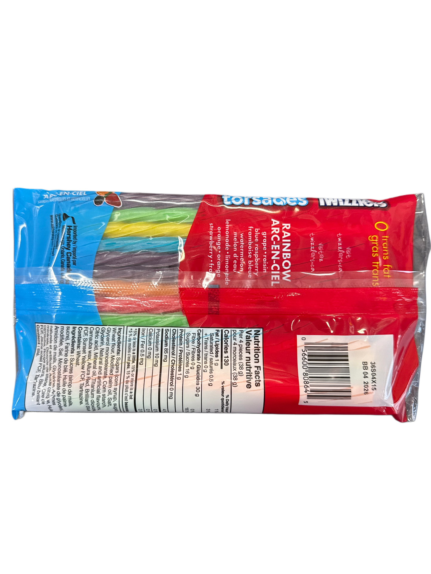 Twizzlers Rainbow Twists 350G - Canadian Edition