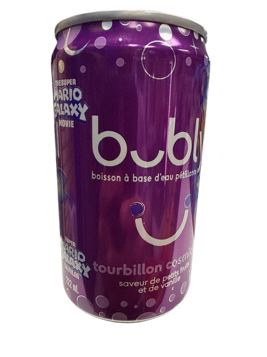 Bubly Limited Edition Super Mario Galaxy Cosmic Swirl Flavour 222ML - Canadian Edition