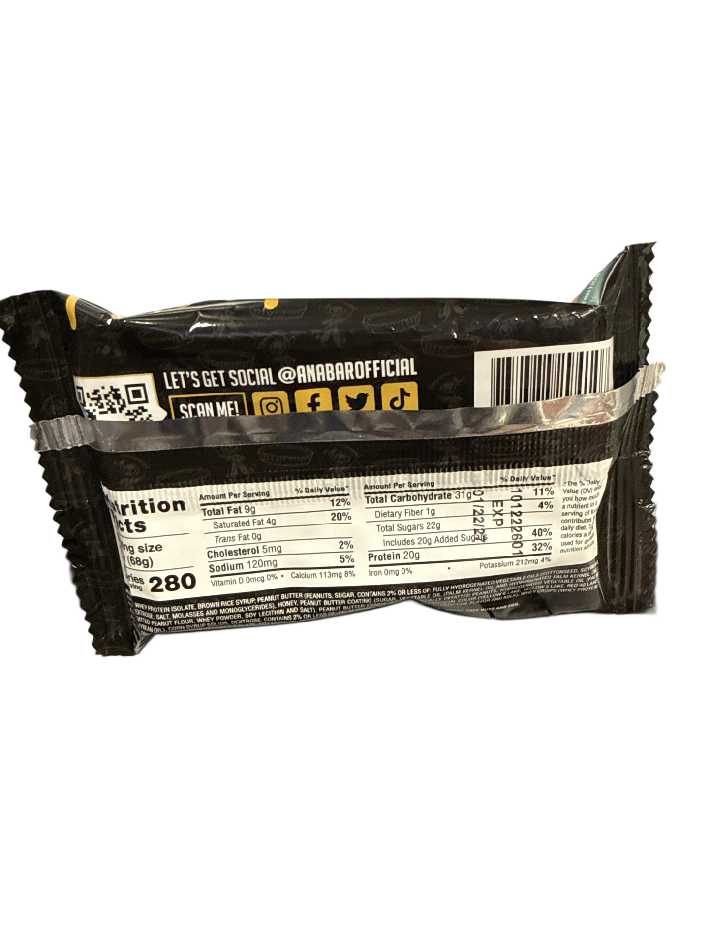 Anabar Death By Peanut Butter Protein Bar 68G - U.S Edition