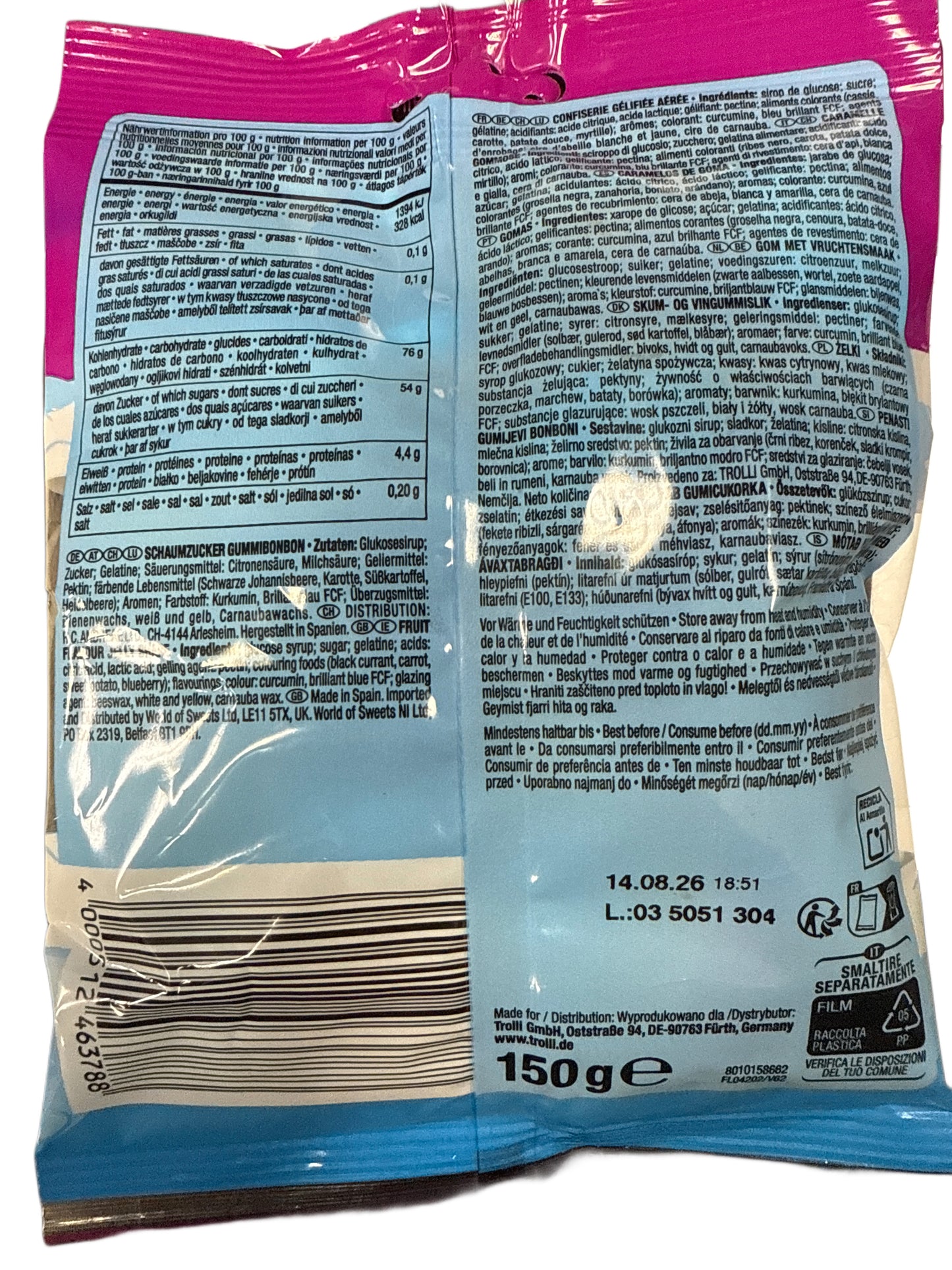 Trolli Pingummi Penguin Gummies 150G - German Edition