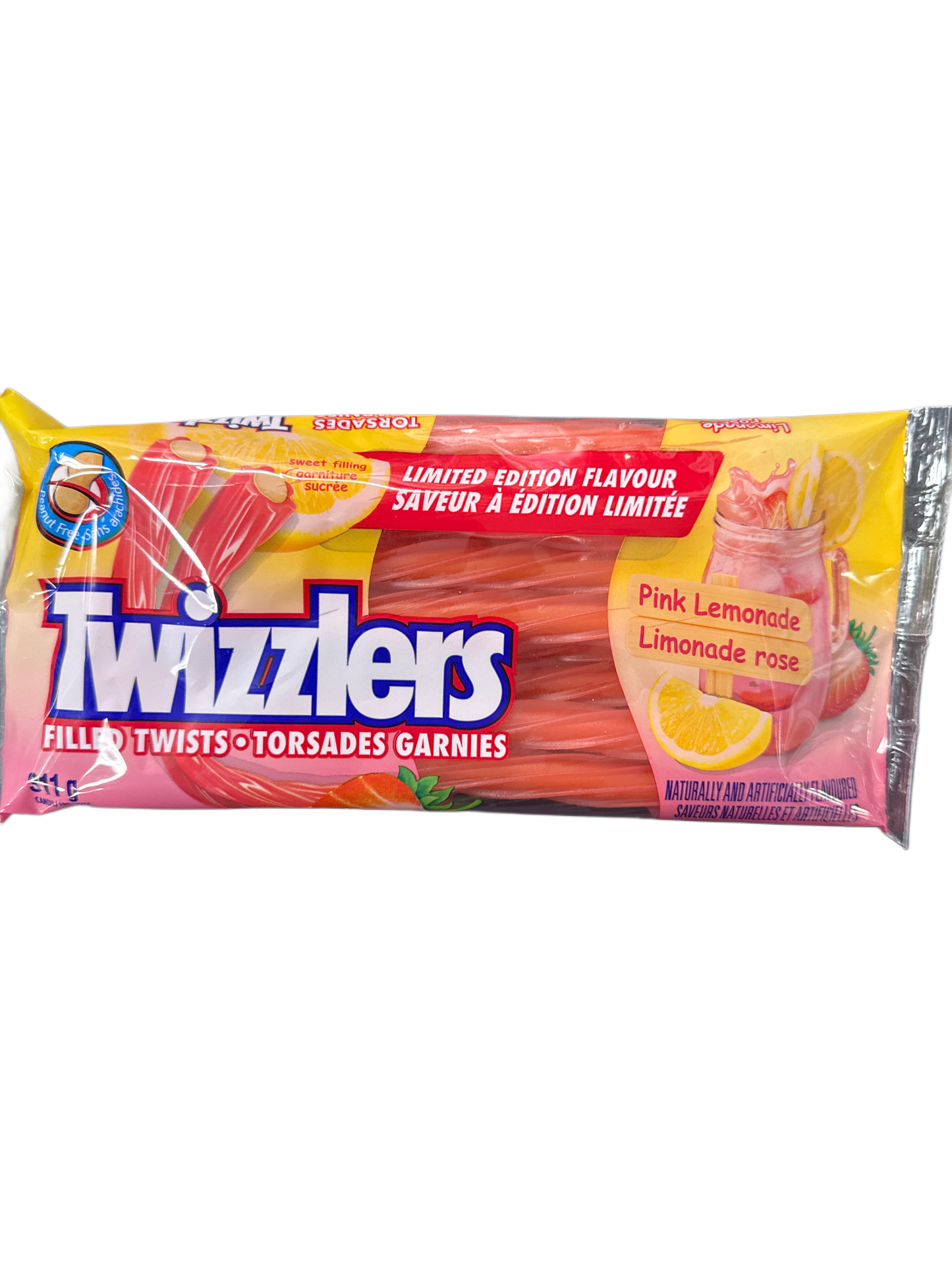 Pajillas Twizzlers Edición Limitada Limonada Rosa 311G - Edición Canadiense
