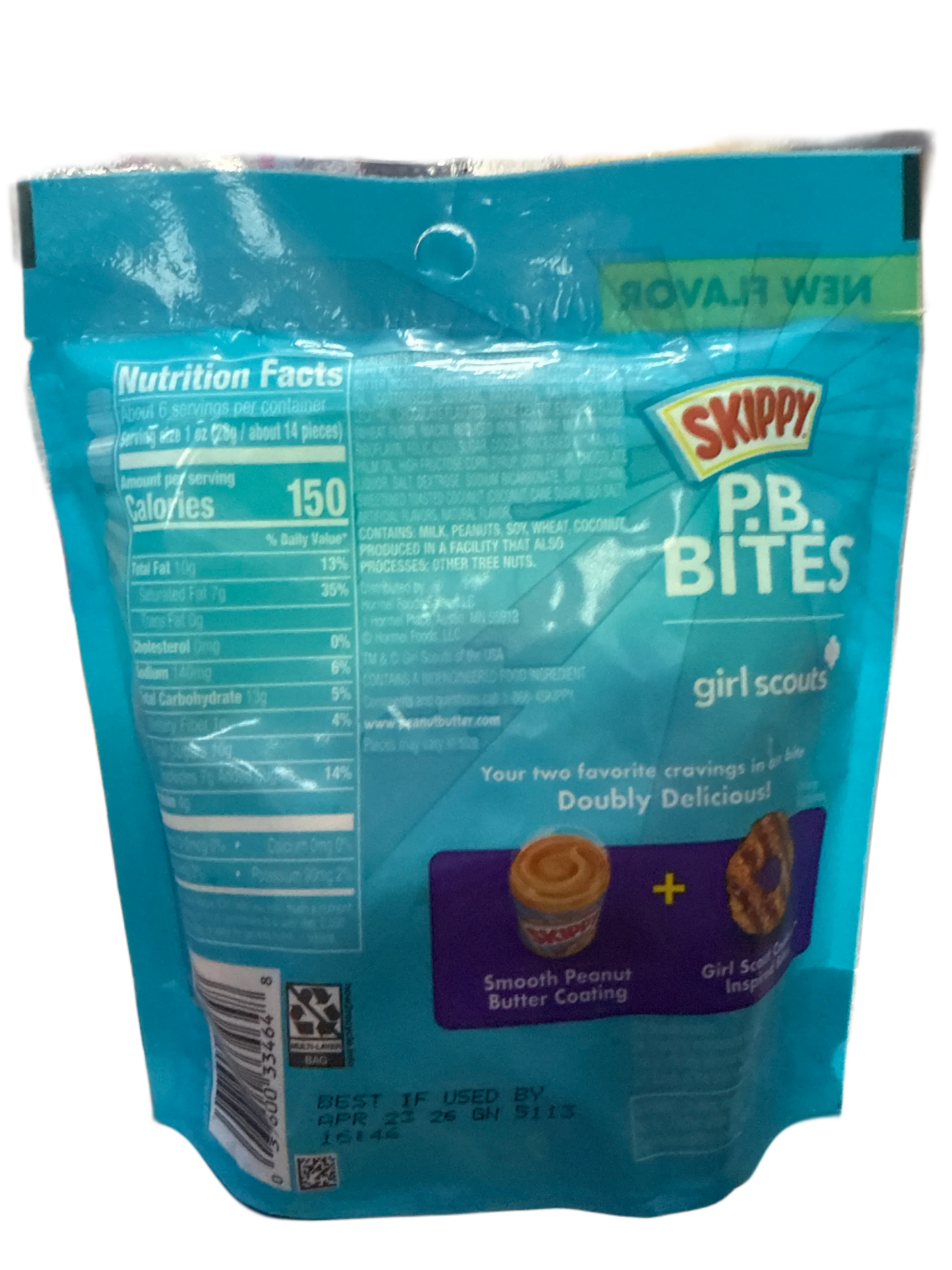 Skippy P.B Bites Girl Scout Coconut Caramel Bites 156G - U.S Edition