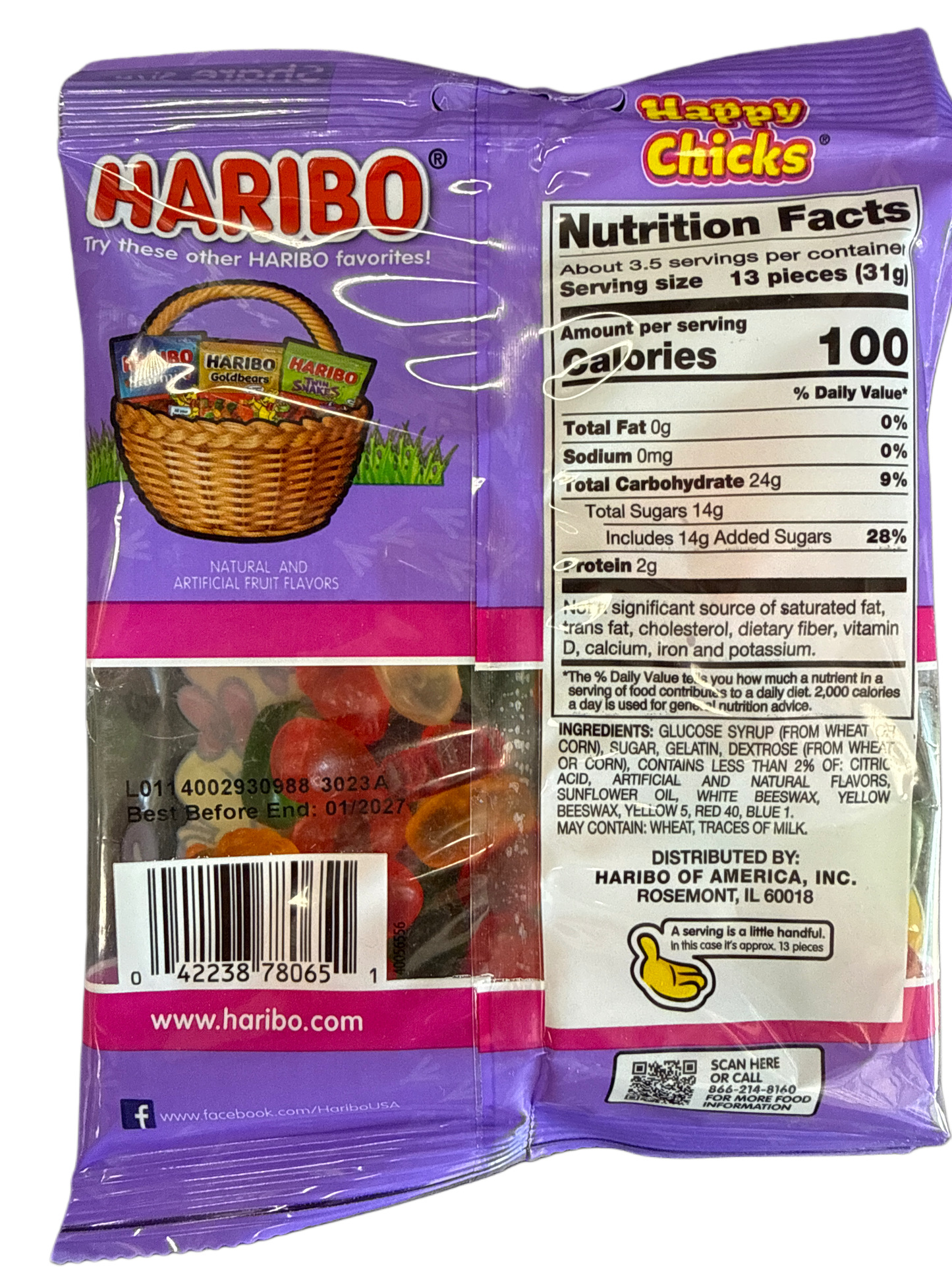 Haribo Easter Happy Chicks Candy 113G - U.S Edition