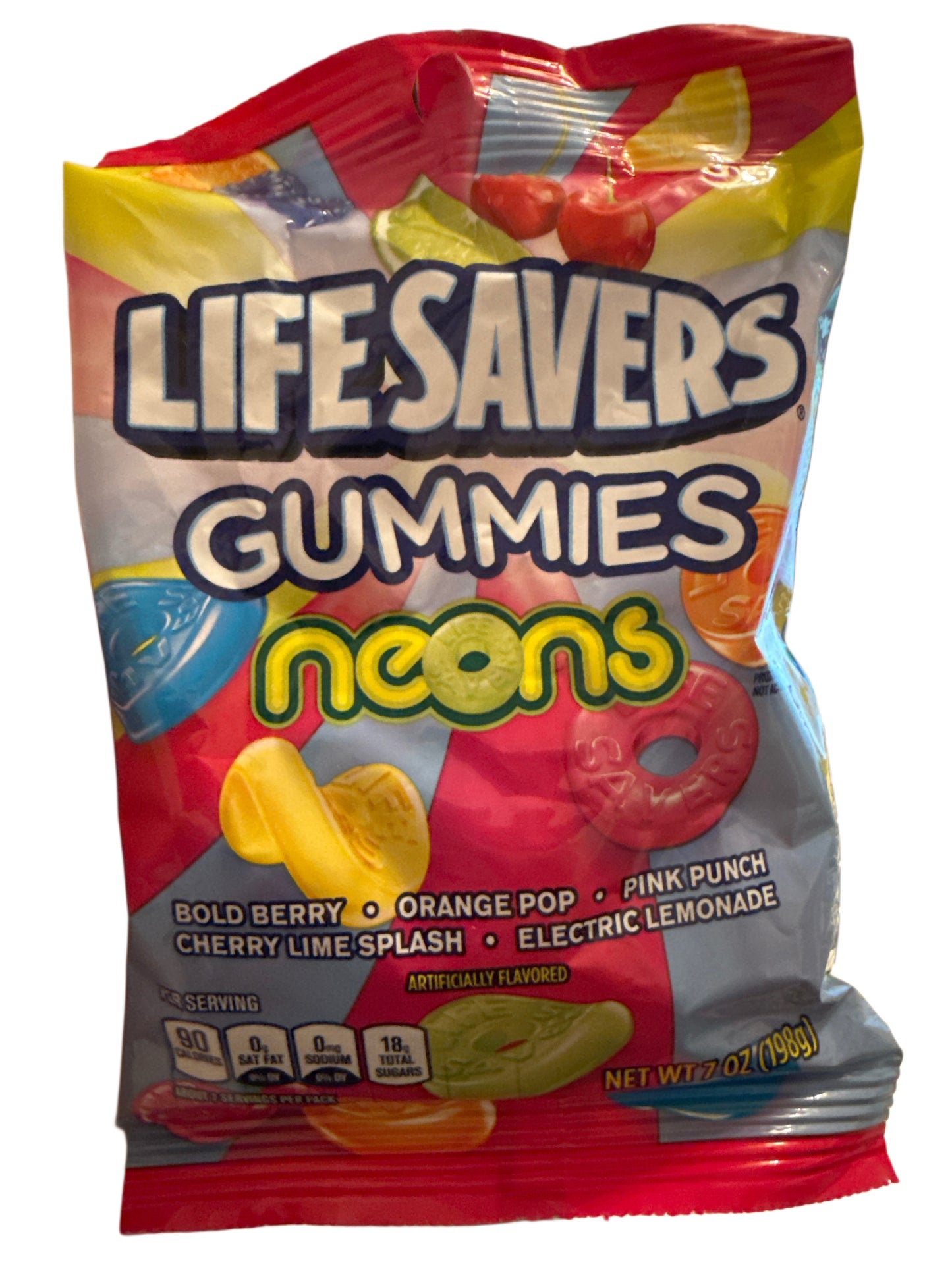 Life Savers Neon Kaubonbons 198G – US-Ausgabe