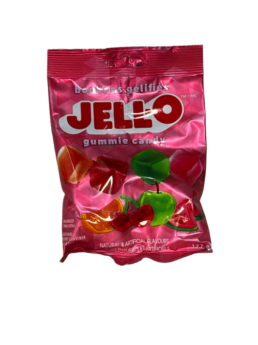JELL-O Gummy Candy Cubes 127G - Canadian Edition