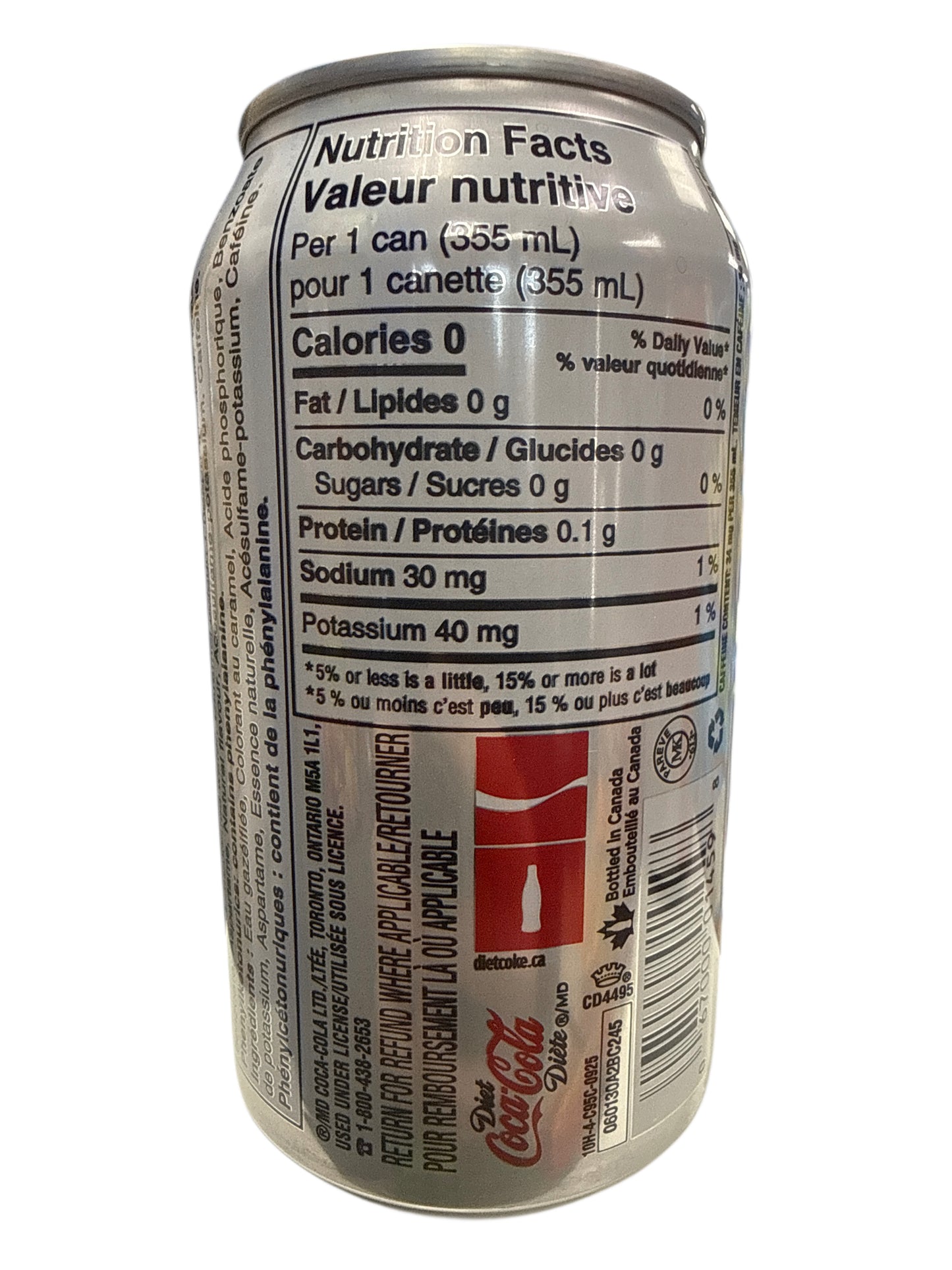 Coca Cola Diet Cherry Can 355ML - Canadian Edition