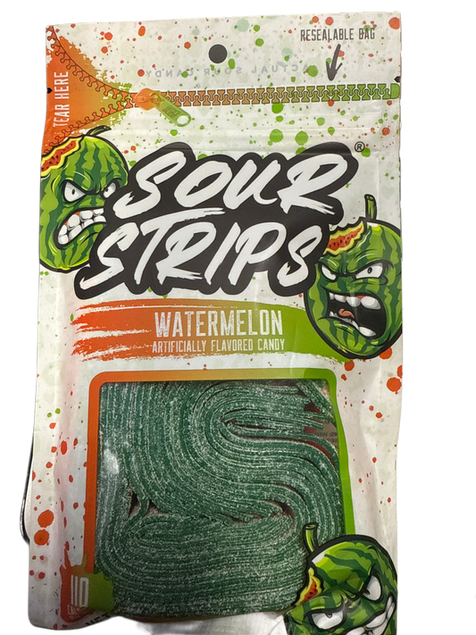 Sour Strips Watermelon 3.4OZ - U.S Edition