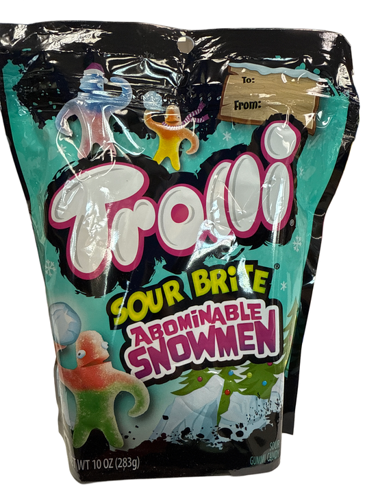 Trolli Sour Brite Christmas Abominable Snowmen Candy 283G - U.S Edition