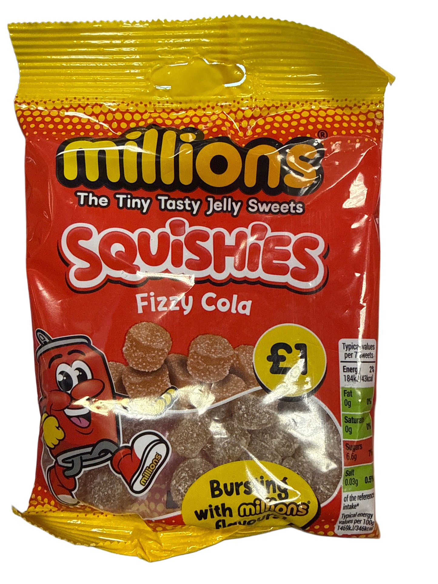 Millions Squishies Fizzy Cola 100G - U.K Edition