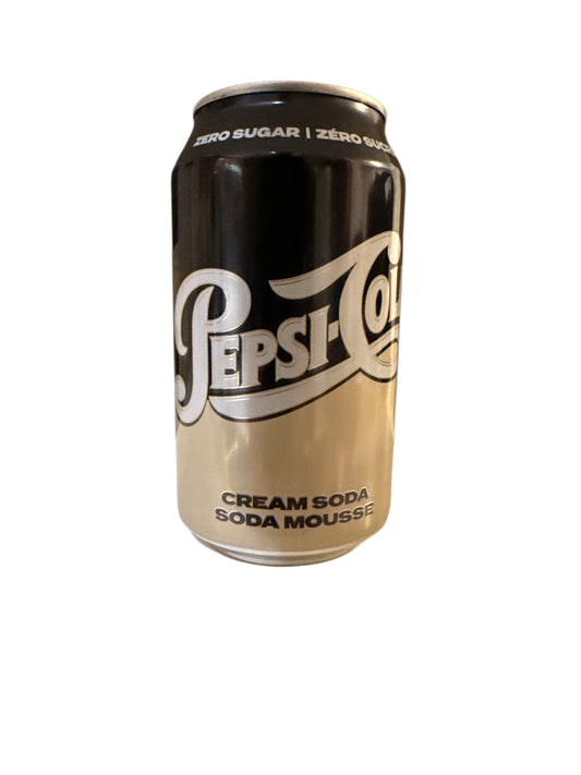 Pepsi Zero Sugar Cream Soda Can 355ML - Canadian Edition