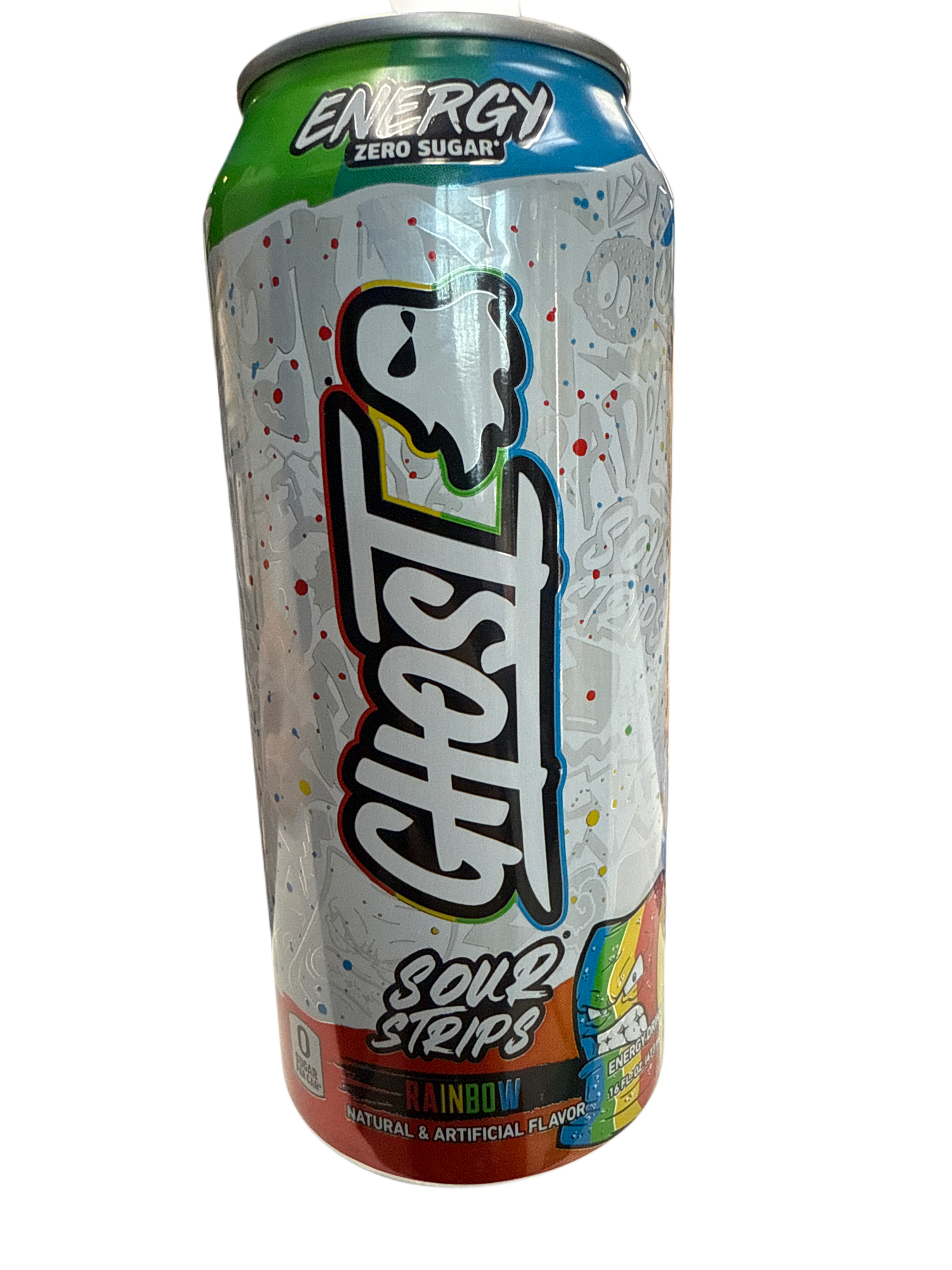 Ghost Energy Zéro Sucre Saveur Bandes Acidulées 473ML - Édition U.S