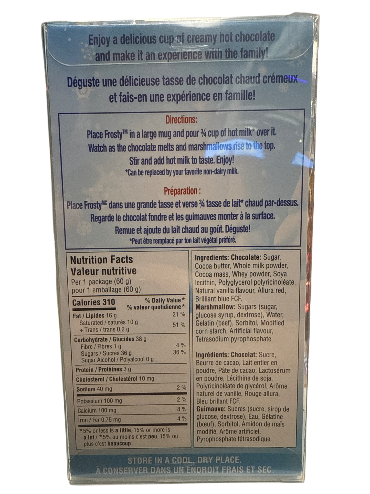 Regals Frosty der Schneemann Heiße Schokolade Bombe 60G - U.S. Ausgabe