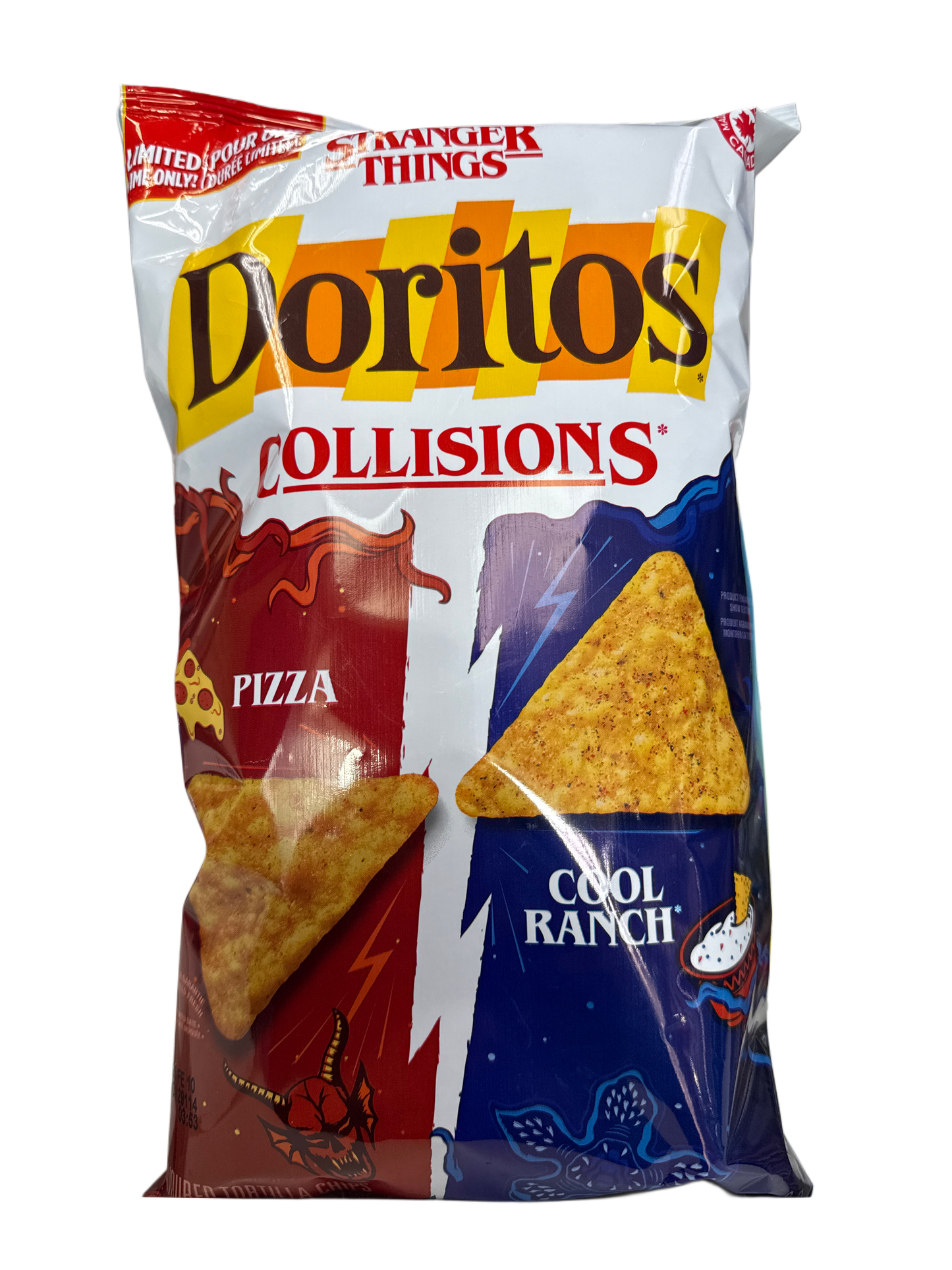 Doritos Collisions Limited Edition Stranger Things Pizza und Cool Ranch Geschmack 210G - Kanadische Ausgabe