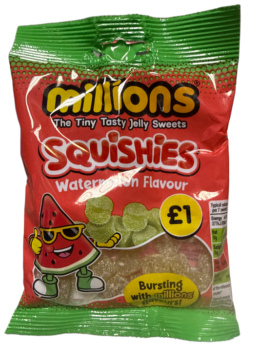 Millions Squishies Watermelon Flavor 100G - U.K Edition