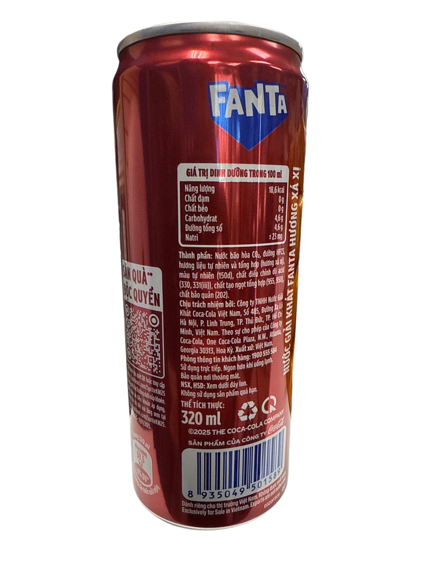 Fanta Sarsi Huöng Xà Xi 320ML