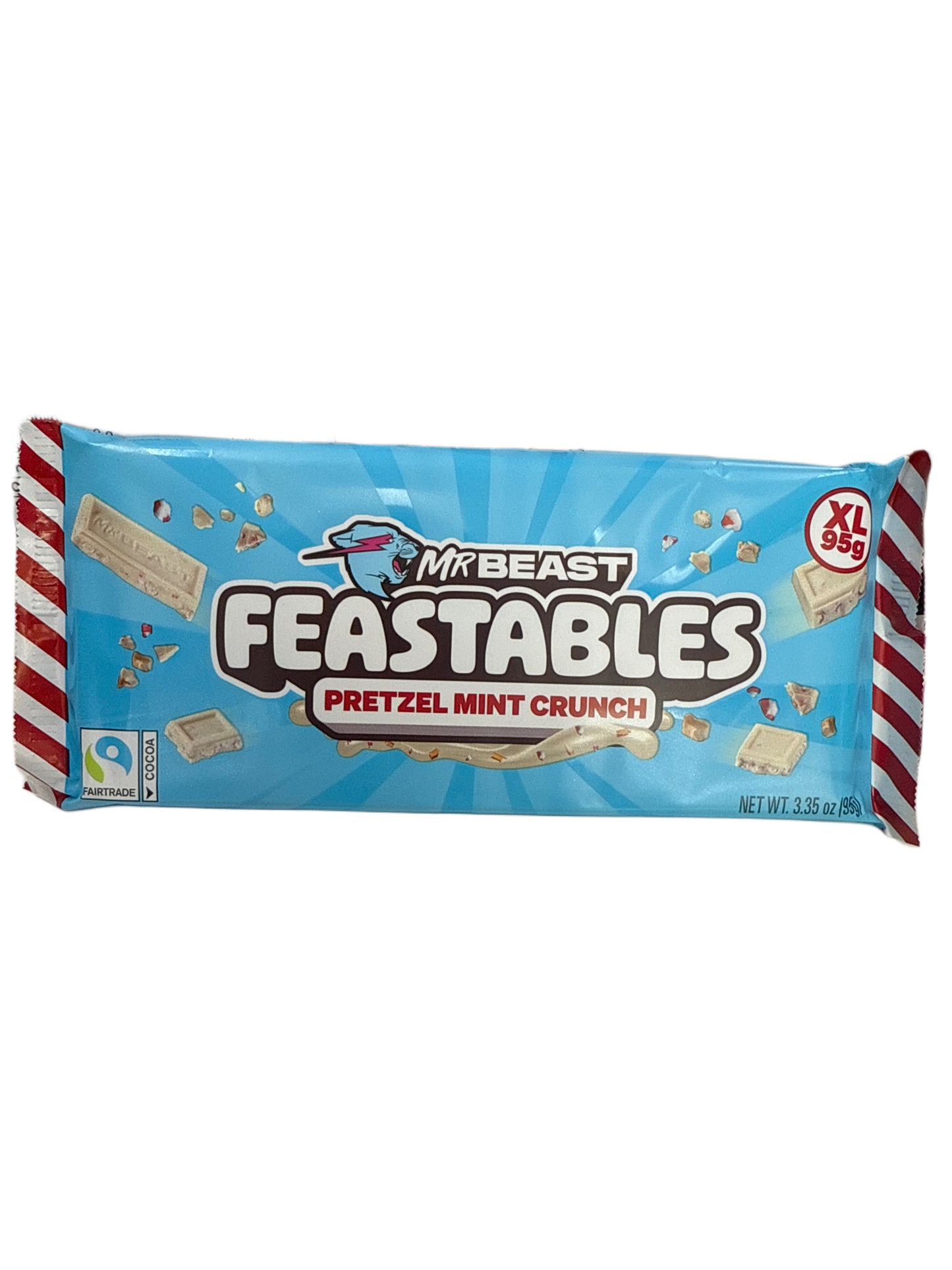Mr Beast Feastables Édition Limitée Bretzel Menthe Croquant XL 95G - Édition U.S