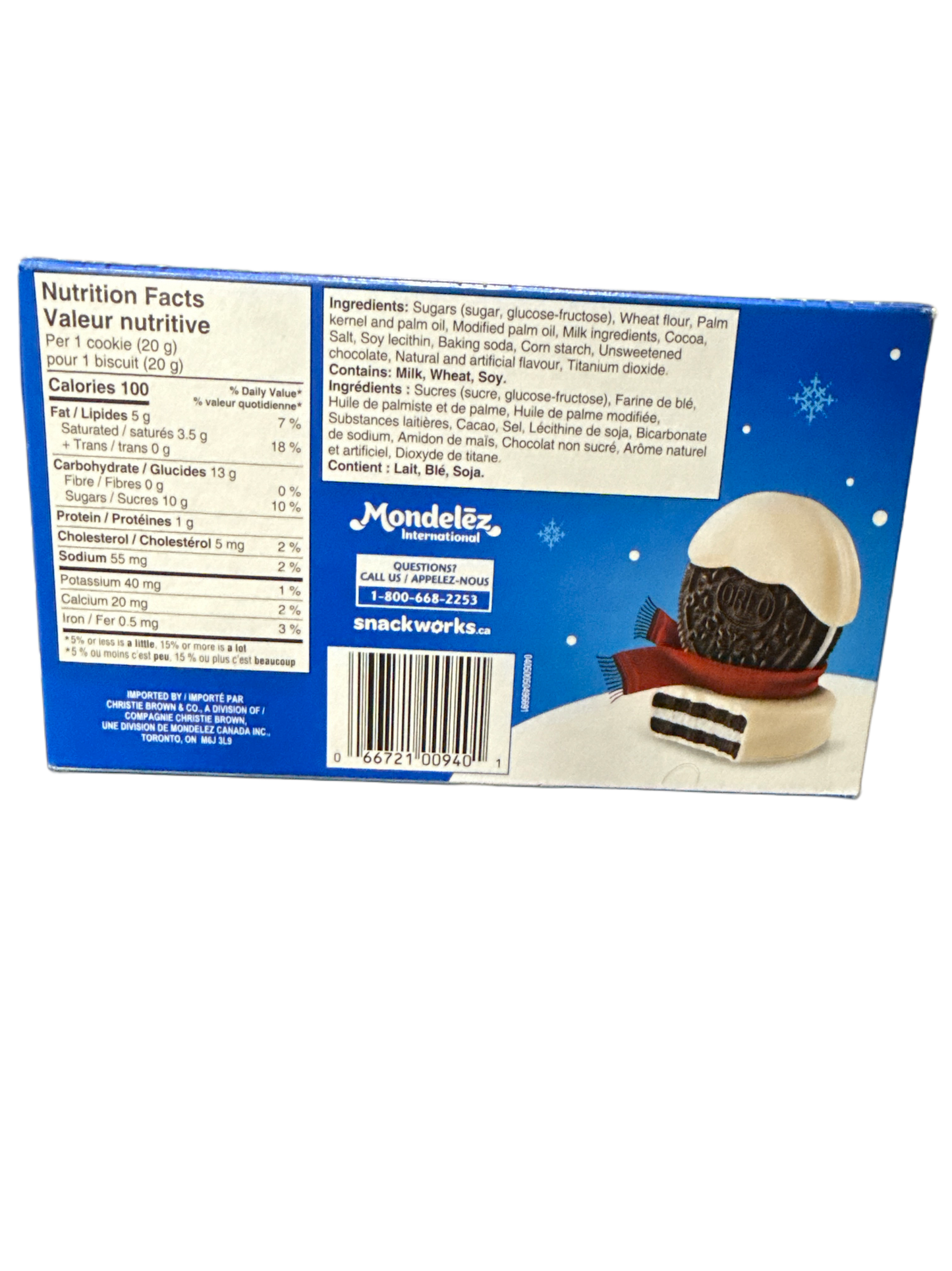 Oreo Limited Edition White Fudge Covered Cookies 240G - Canadian Edition