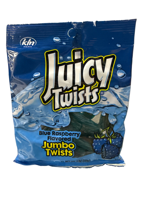 Juicy Twists Blue Raspberry Flavour Candy 113G - U.S Edition