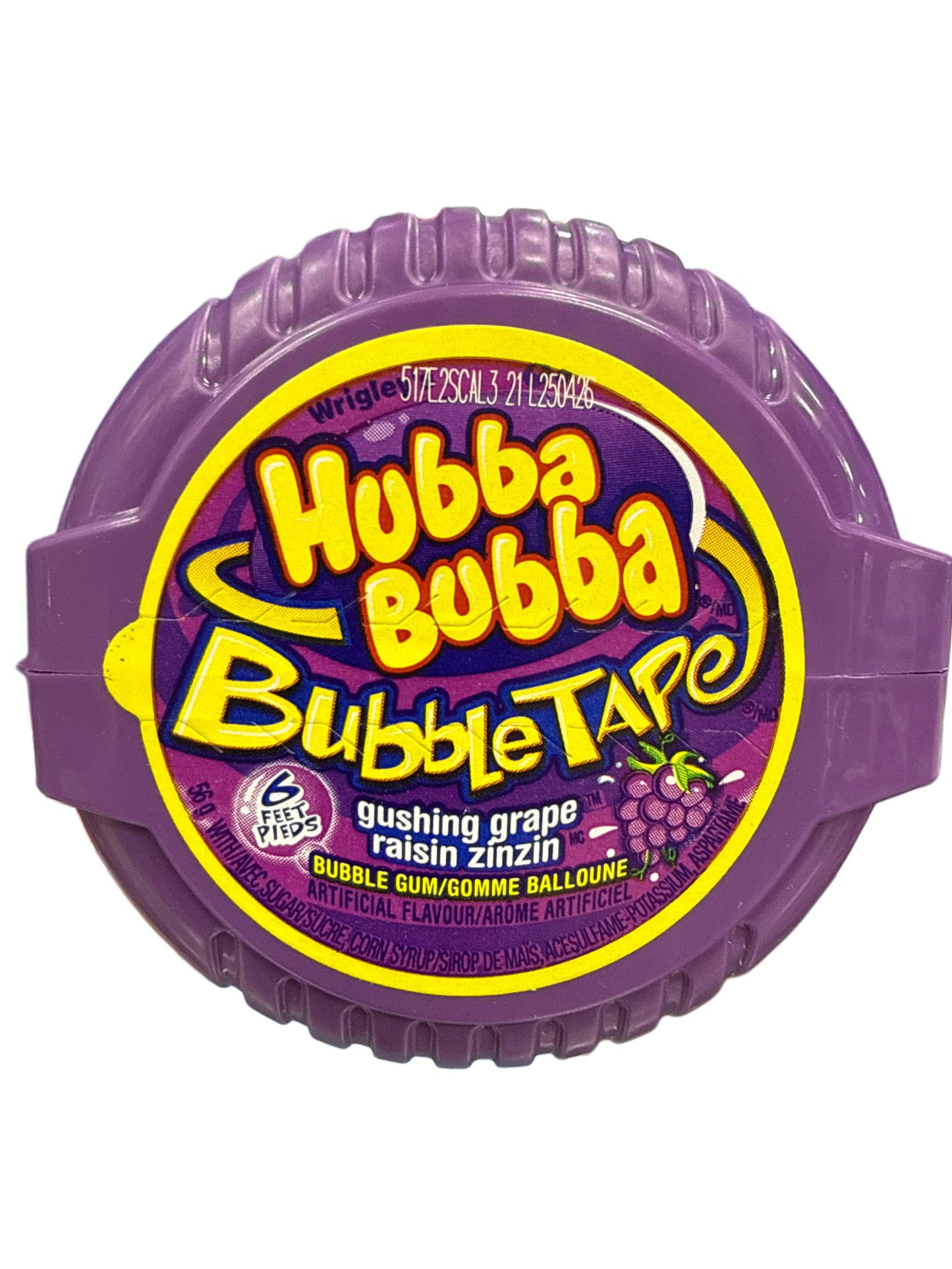 Hubba Bubba Gushing Grape Bubble Gum 56G - Canadian Edition