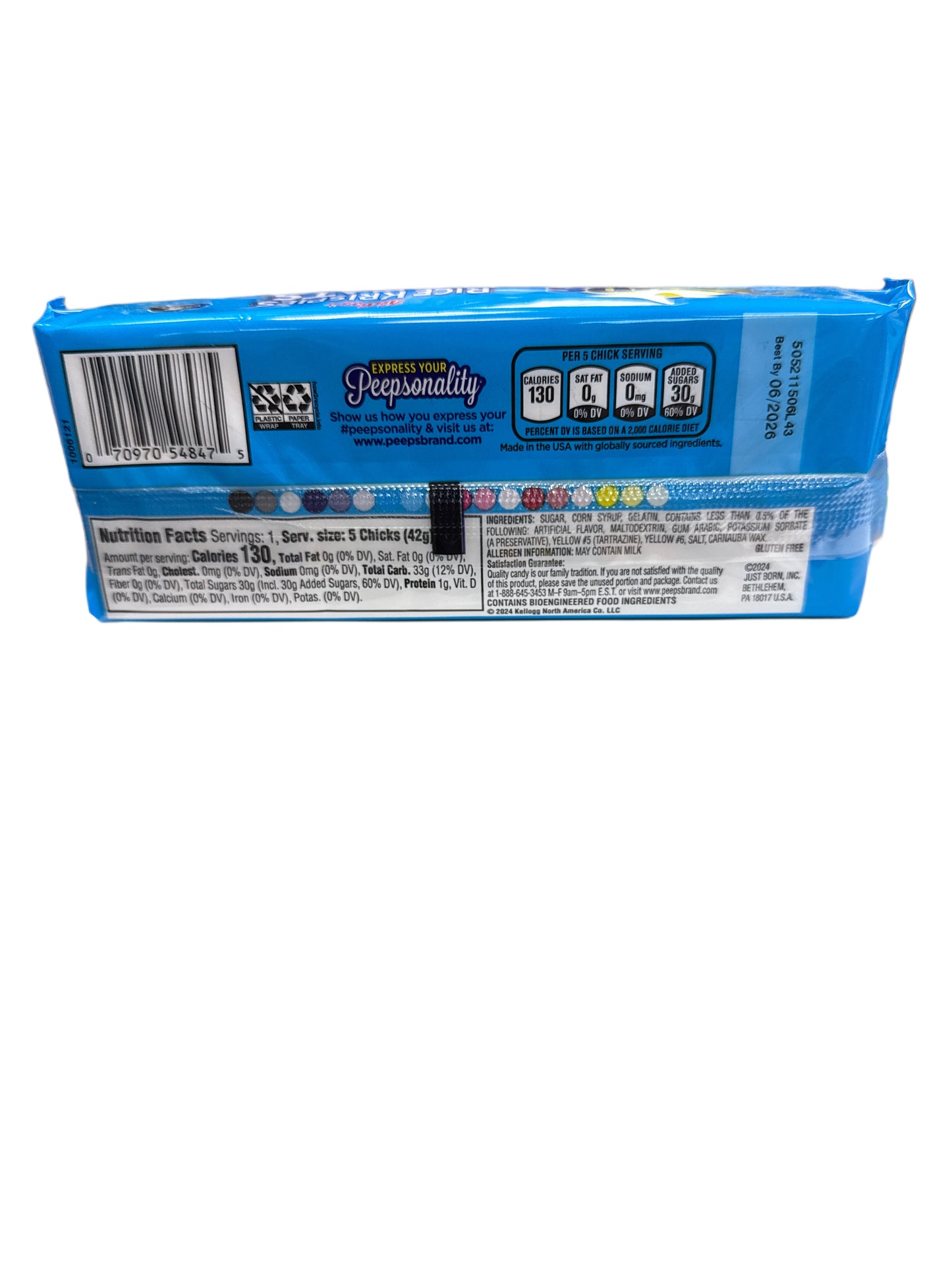 Peeps Rice Crispy Flavoured Easter Marshmallows 42G - U.S Edition