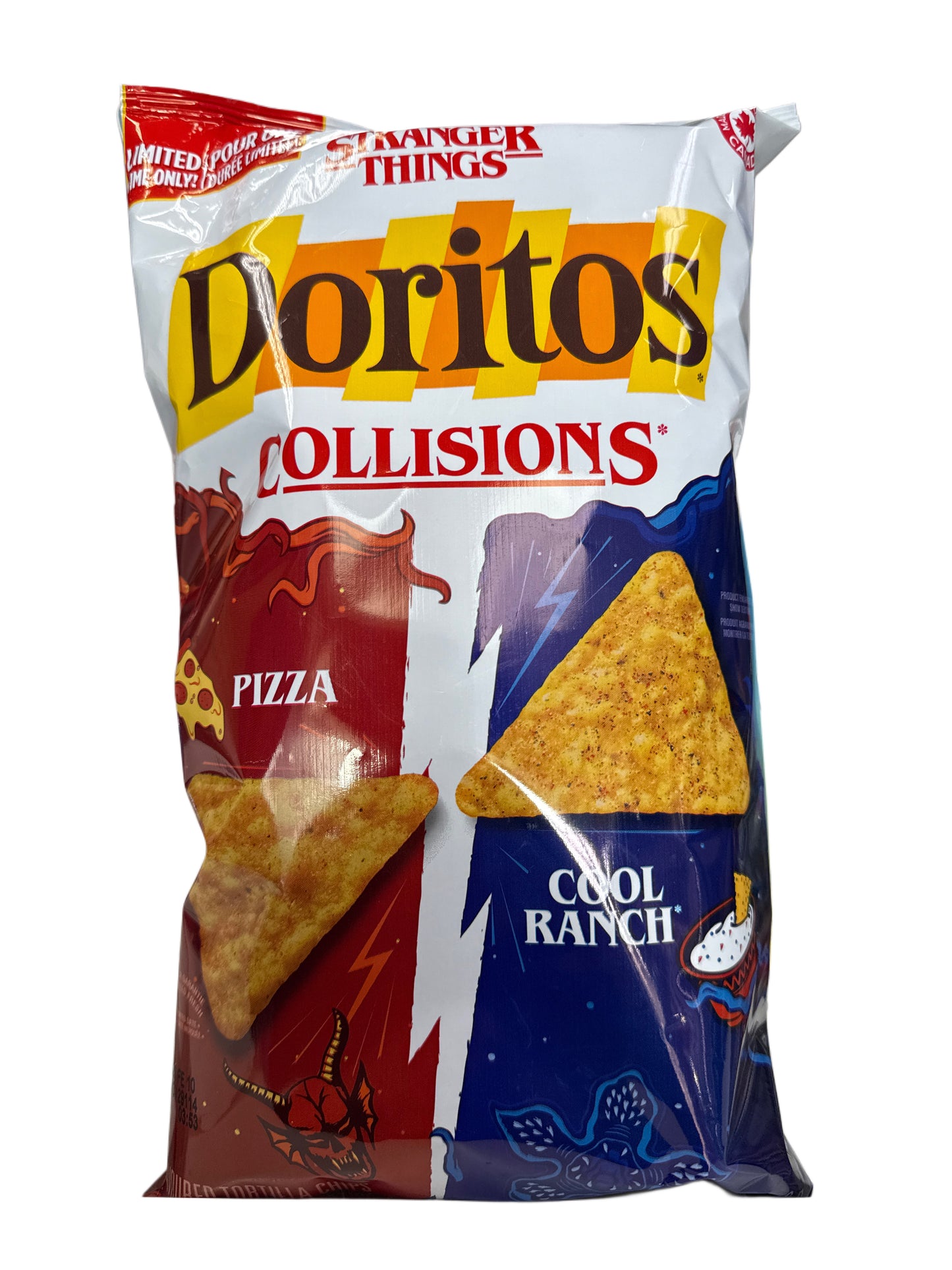 Doritos Collisions Limited Edition Stranger Things Pizza und Cool Ranch Geschmack 210G - Kanadische Ausgabe