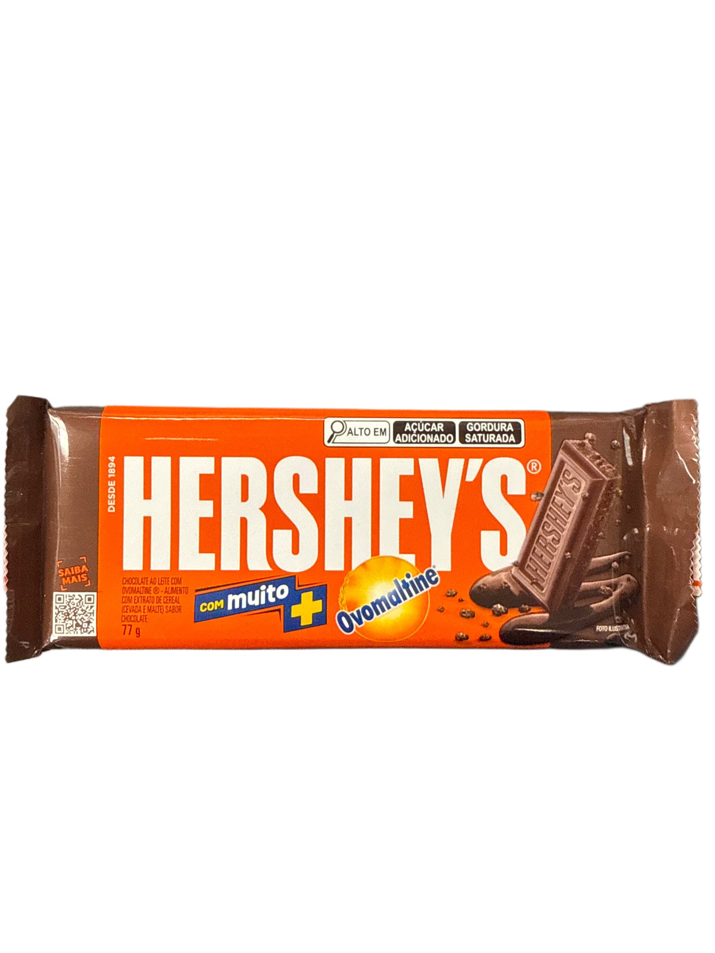 Hershey's Ovomaltine Chocolate Bar 77G - Brazilian Edition