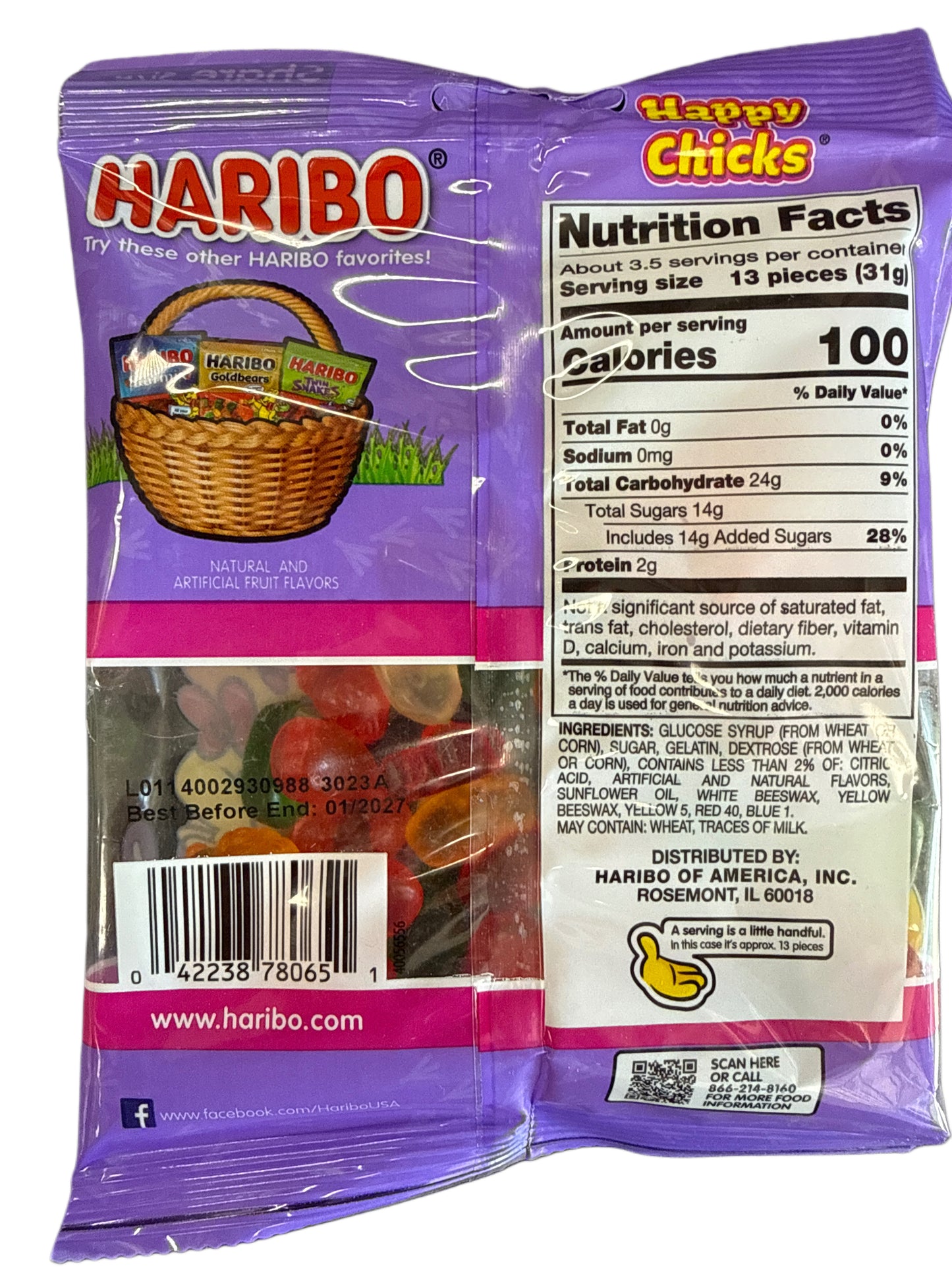 Haribo Easter Happy Chicks Candy 113G - U.S Edition