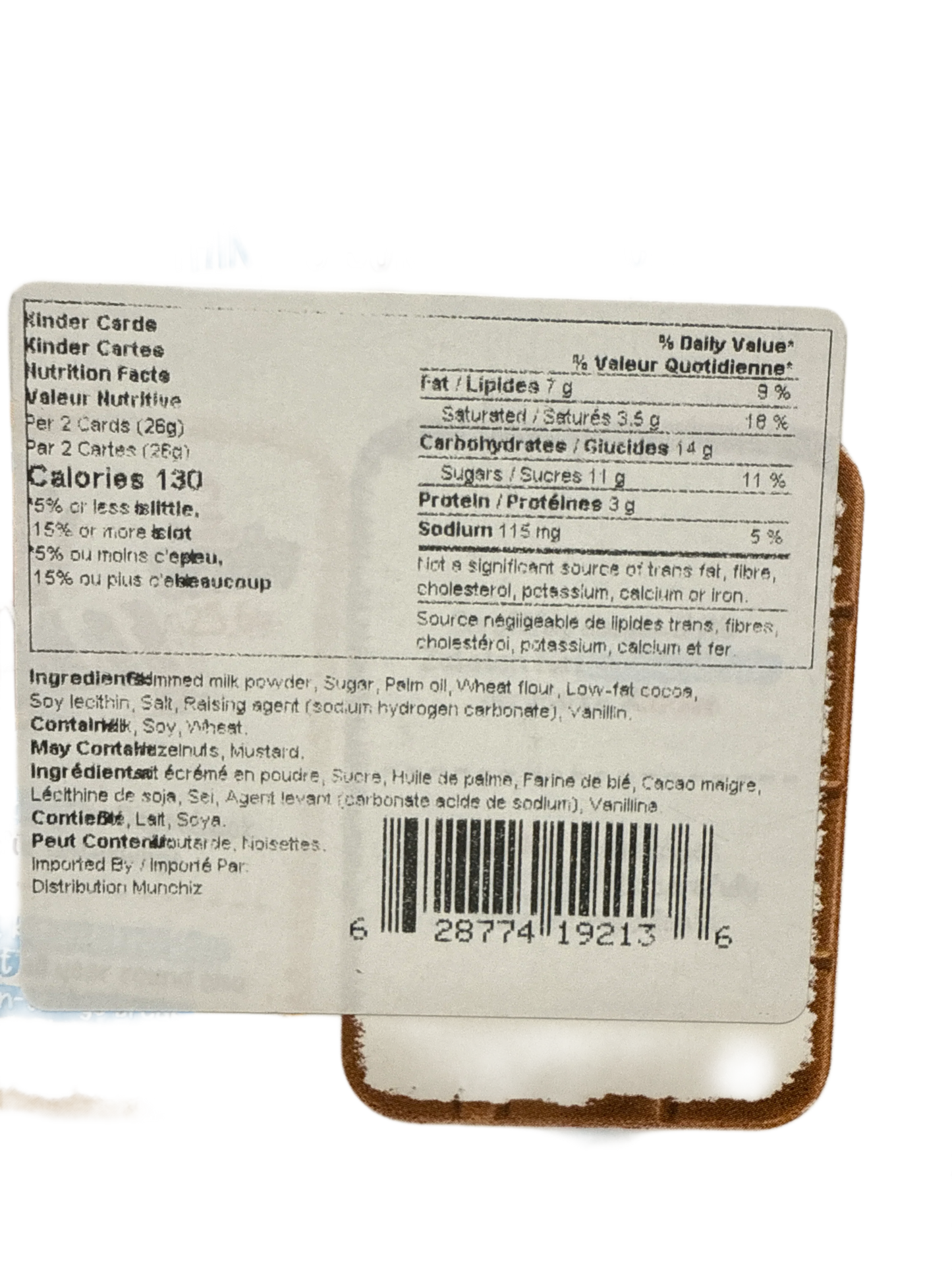 Kinder Cards Chocolate Wafer 128G - Sweden Edition